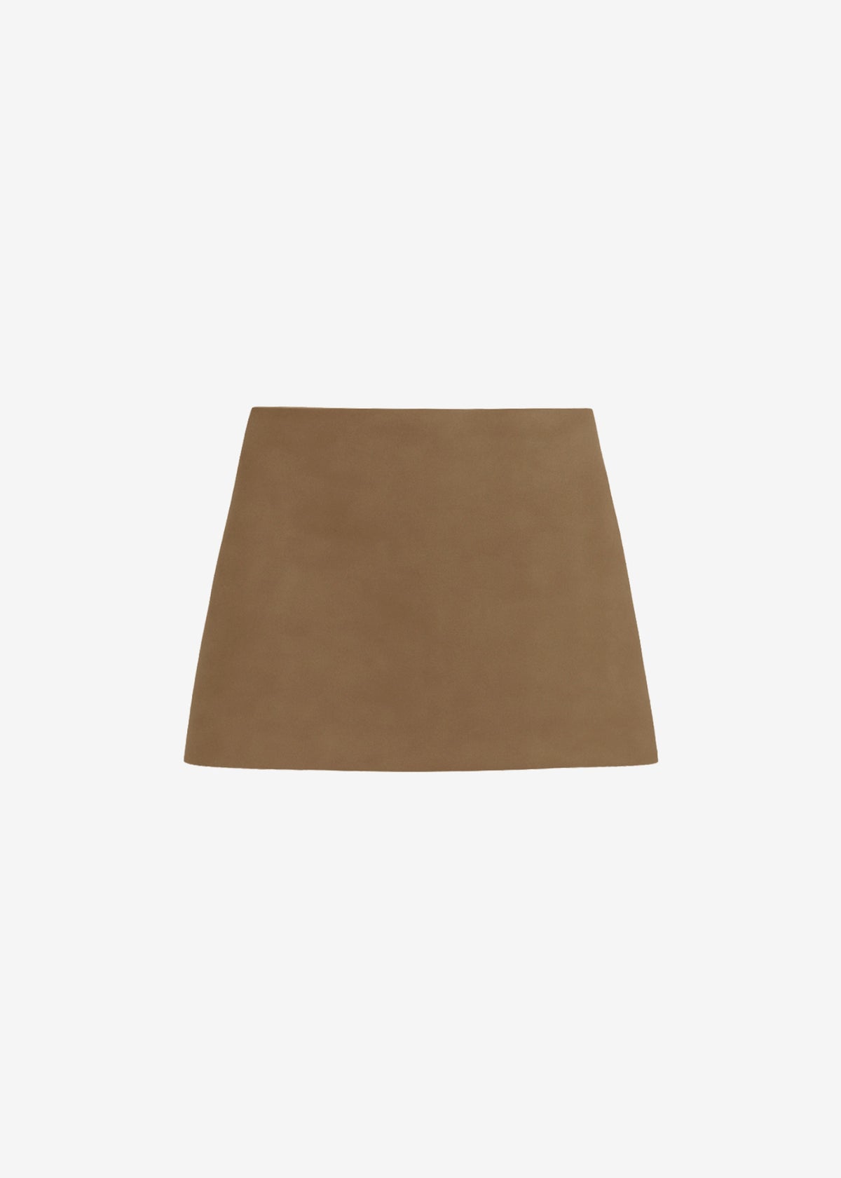 Hera Satin Mini Skirt - Brown – view 11 of 11