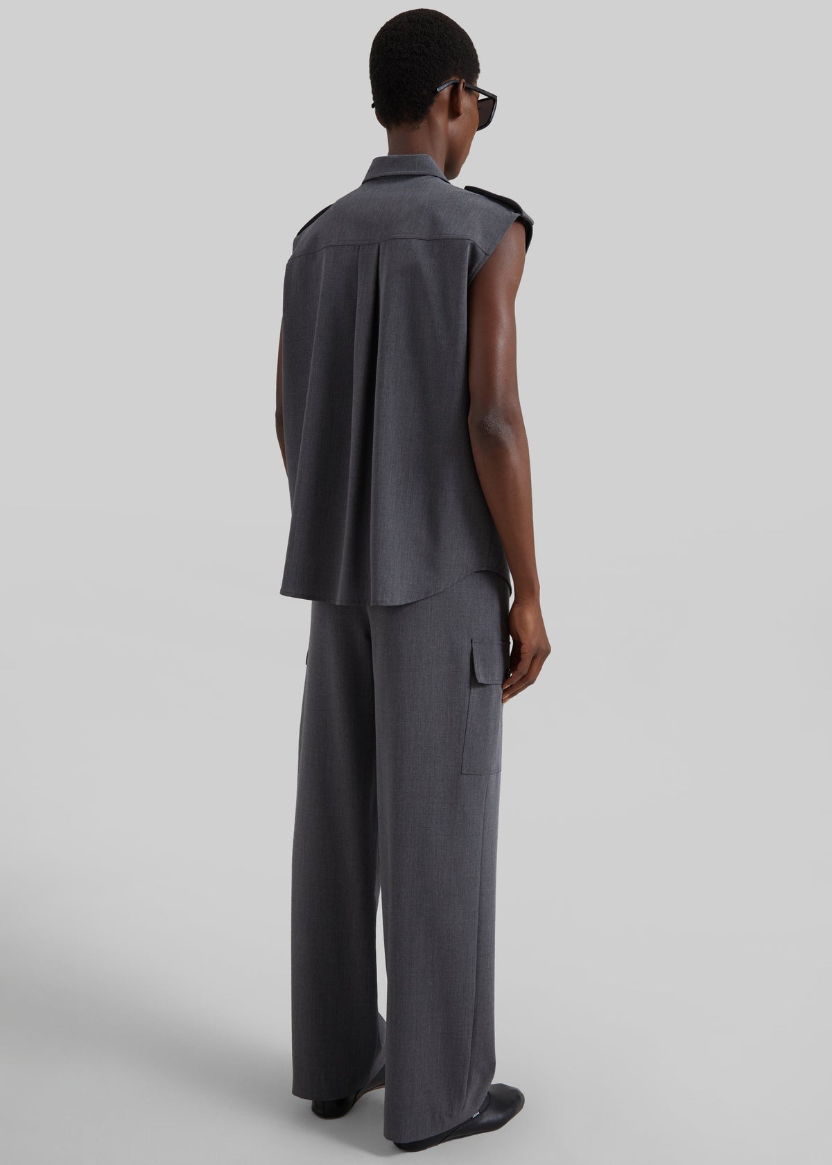 Holborn Double-Breasted Vest - Grey Melange β view 8 of 9