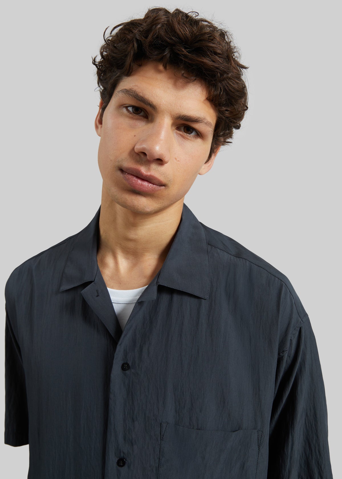 Holmen Short Sleeve Shirt - Charcoal β view 2 of 6
