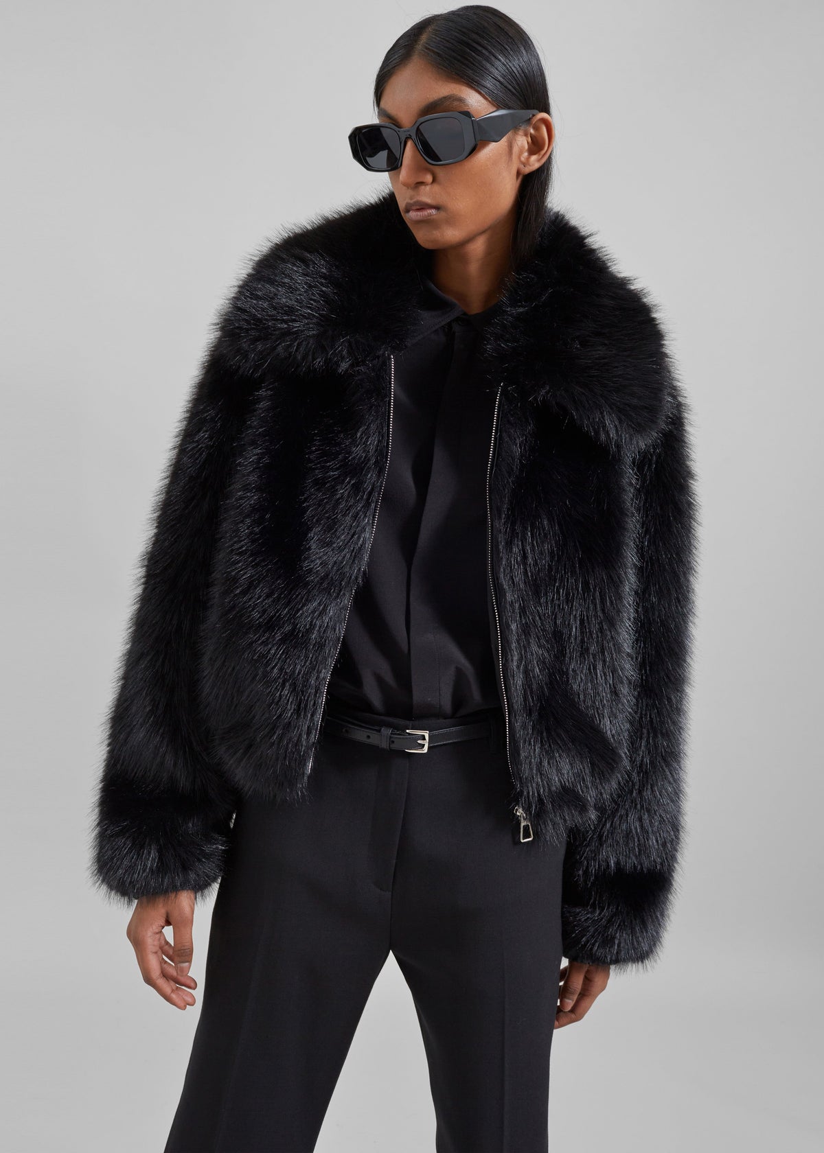 Hope Faux Fur Jacket - Black β view 3 of 9