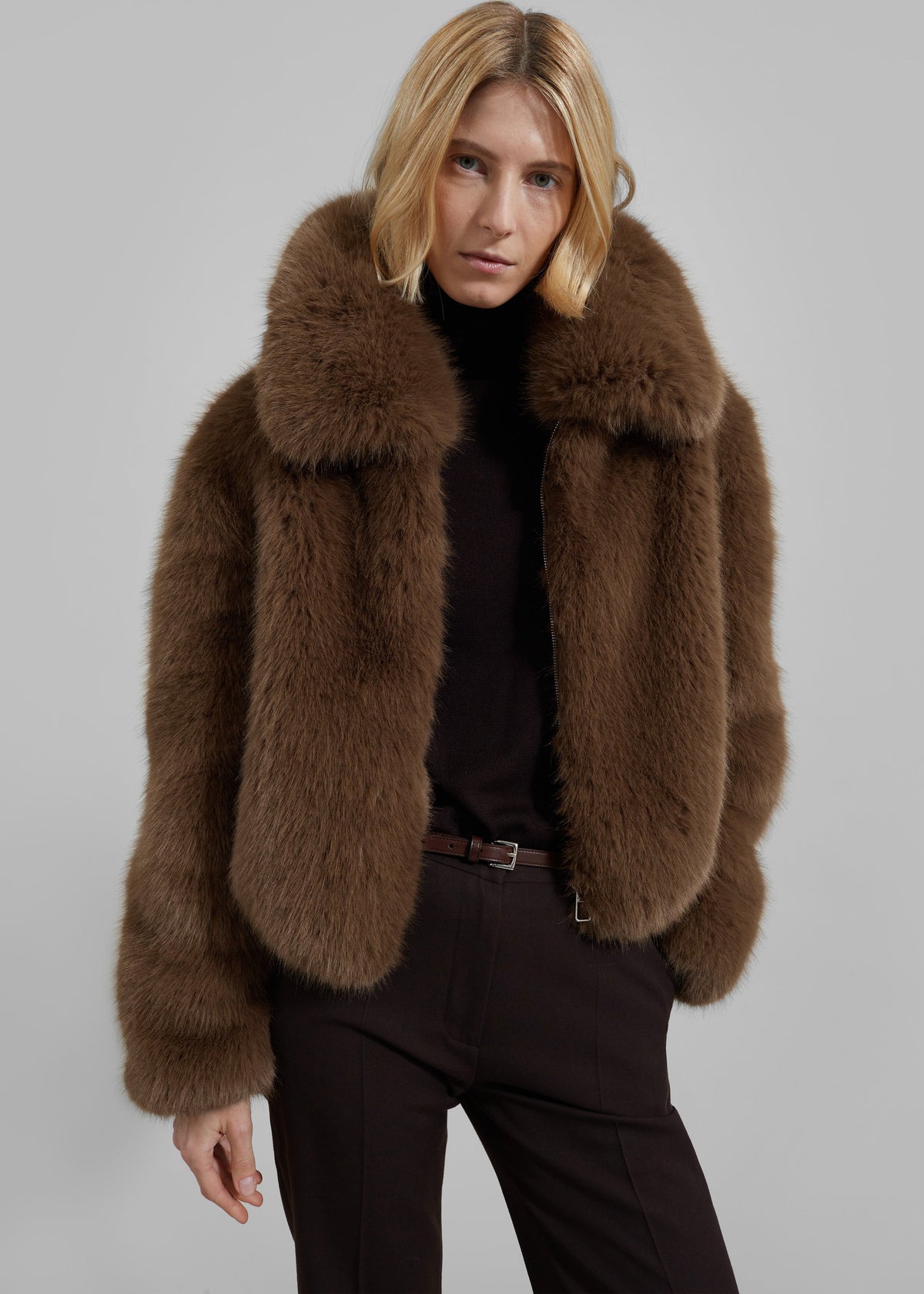 Hope Faux Fur Jacket - Camel β view 1 of 10