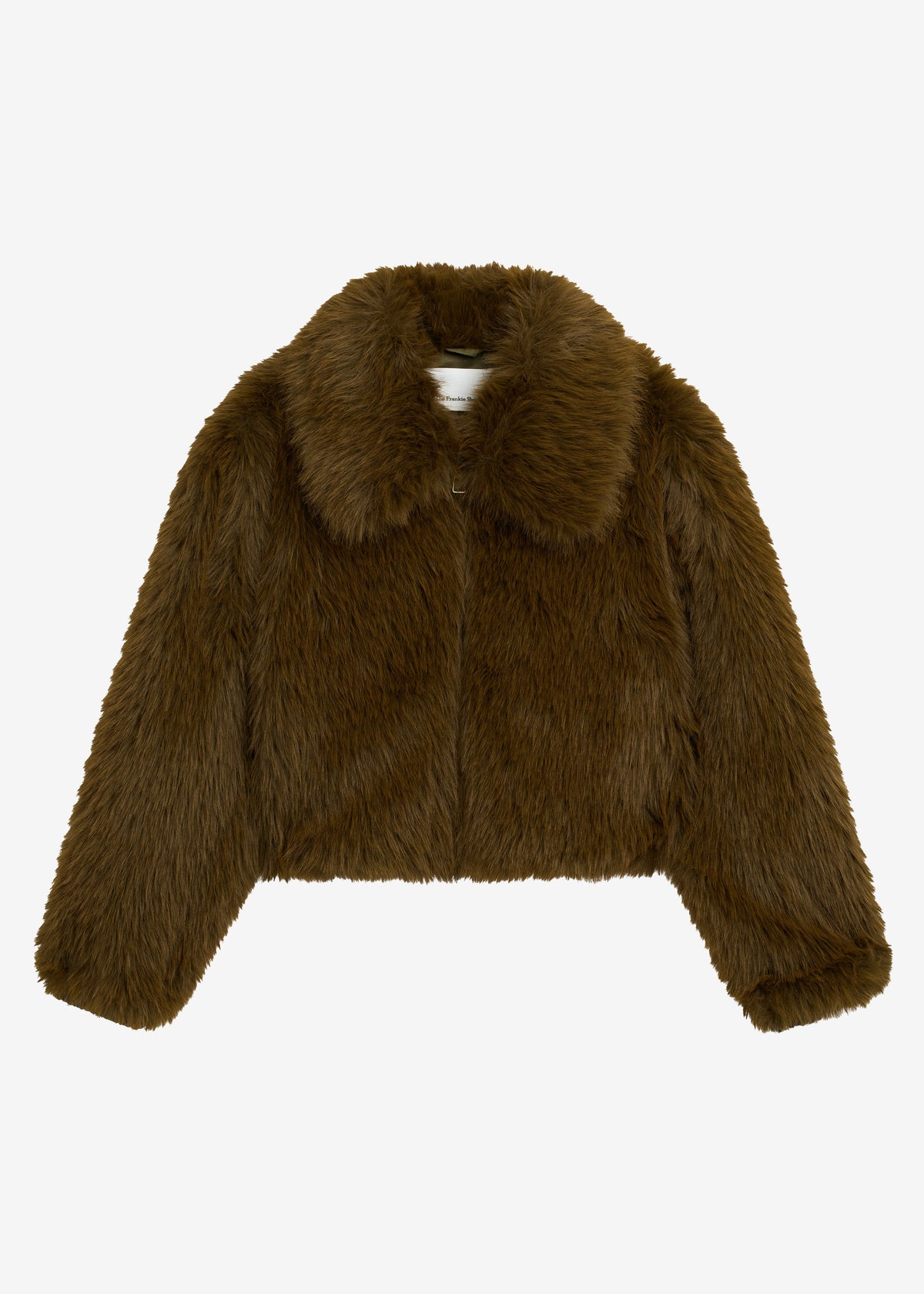 Hope Faux Fur Jacket - Moss Green β view 6 of 6
