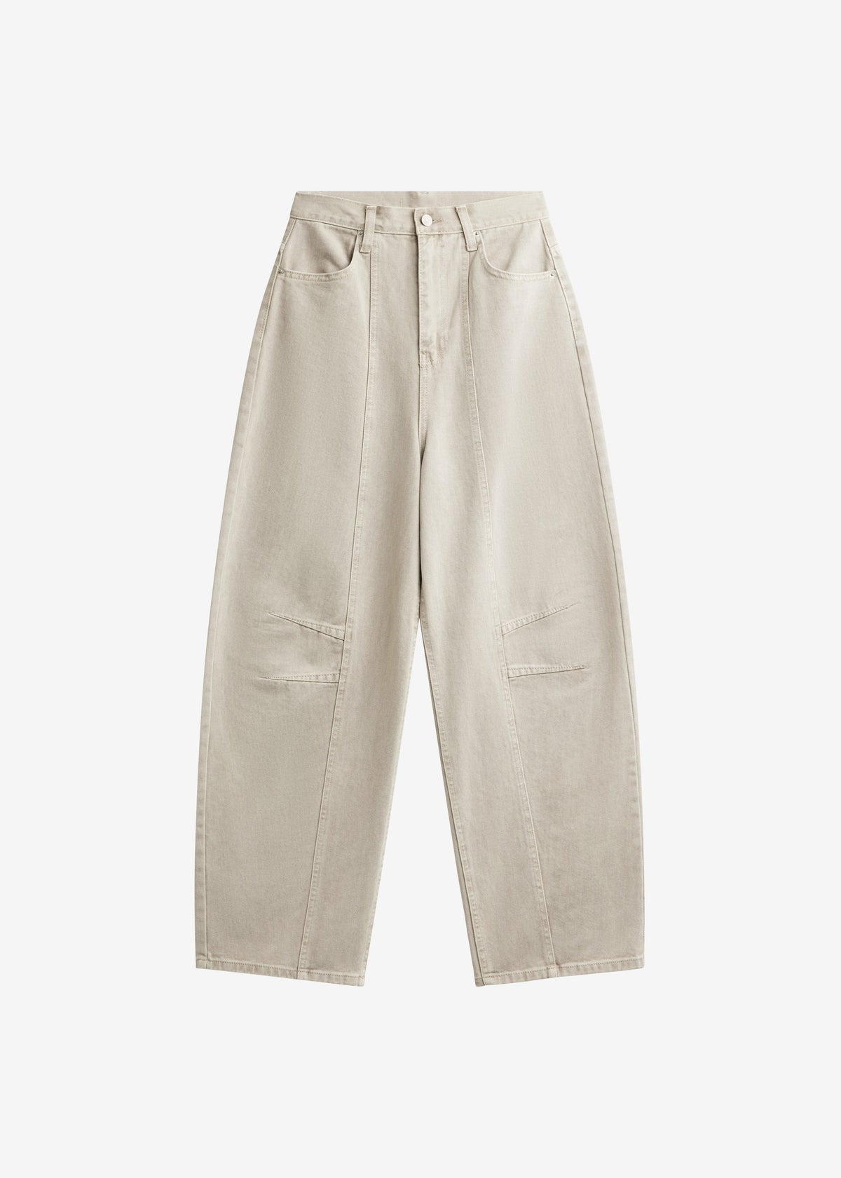 Idre Barrel Leg Jeans - Beige β view 8 of 8