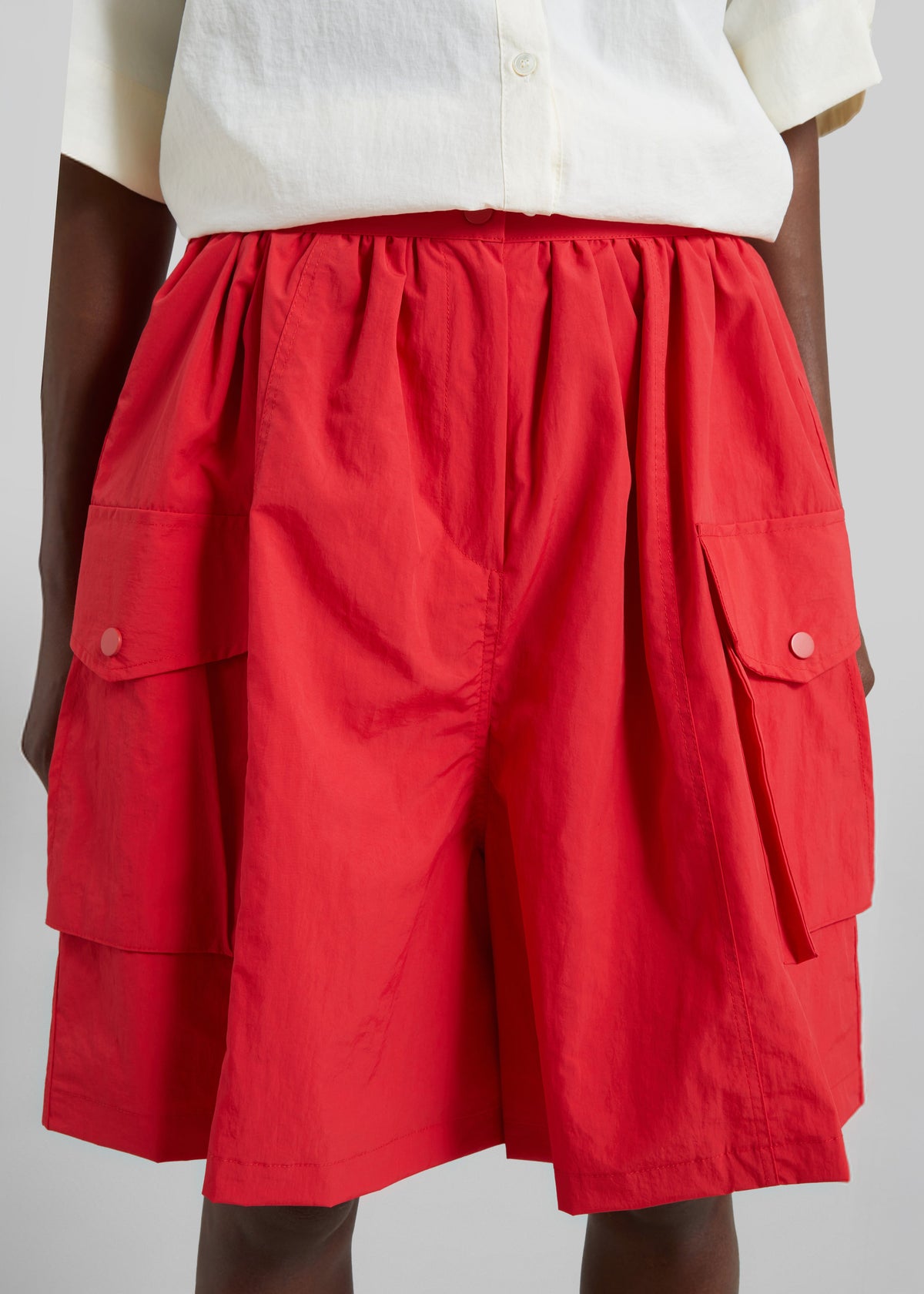 Igny Technical Cargo Bermuda Shorts - Red β view 4 of 6
