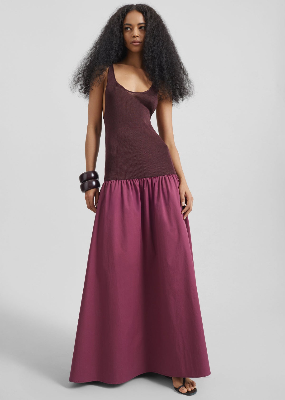 Iliya Drop Waist Maxi Dress - Burgundy β view 5 of 7
