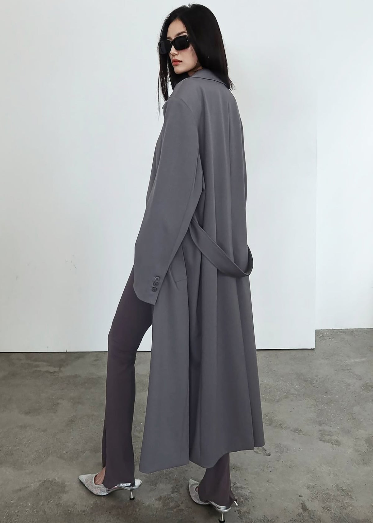 Indore Long Coat - Grey β view 6 of 9