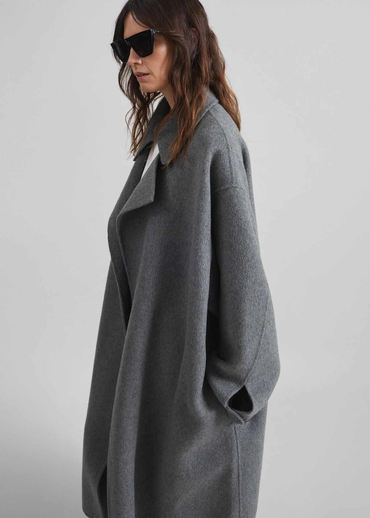 Issen Wool Trench Coat - Grey β view 5 of 7