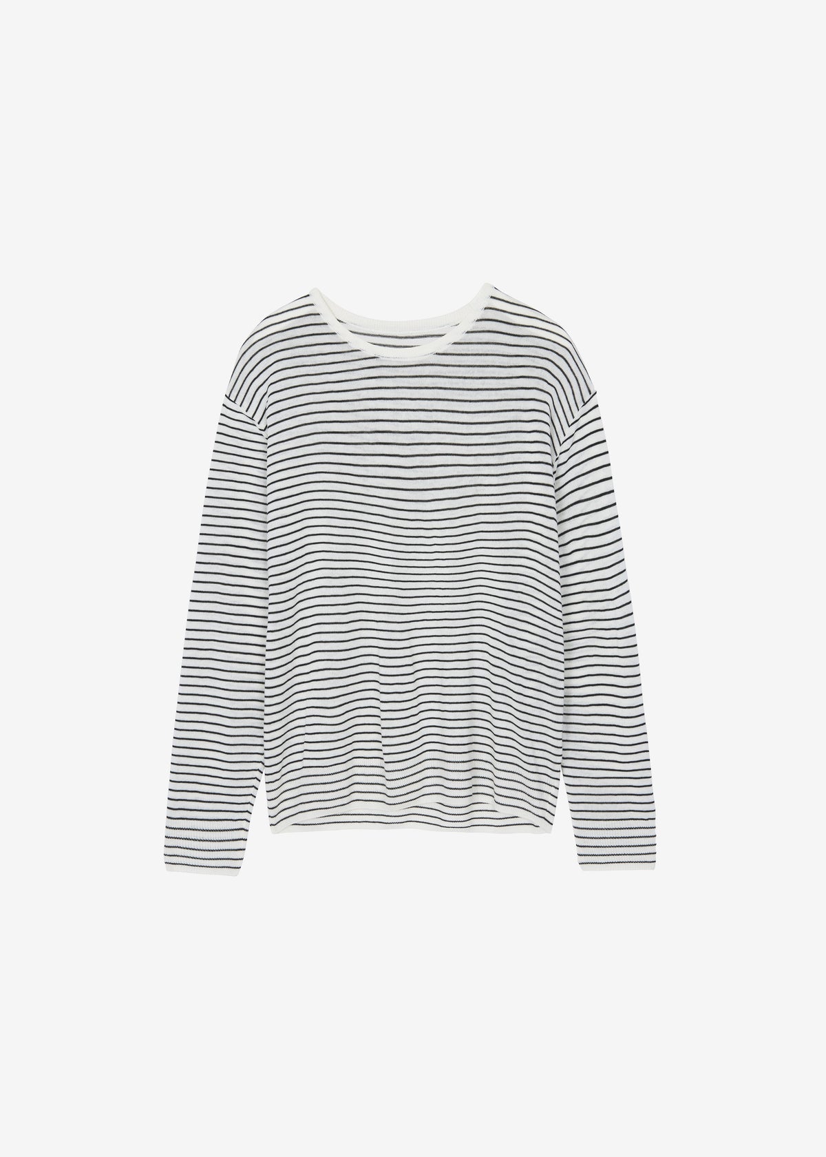 Iven Knit Pullover - White/Black Stripe β view 9 of 9