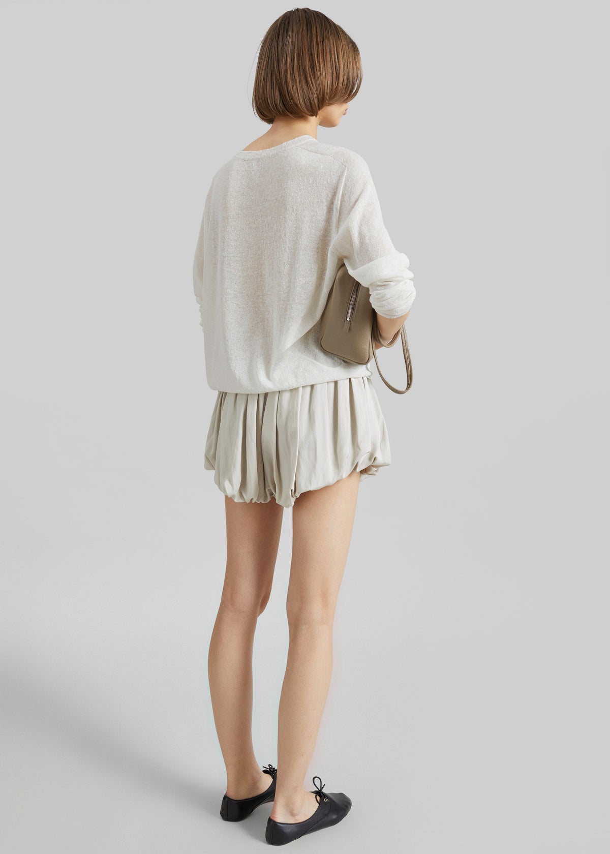 Ivrea Sheer Knit Top - Ivory β view 12 of 13