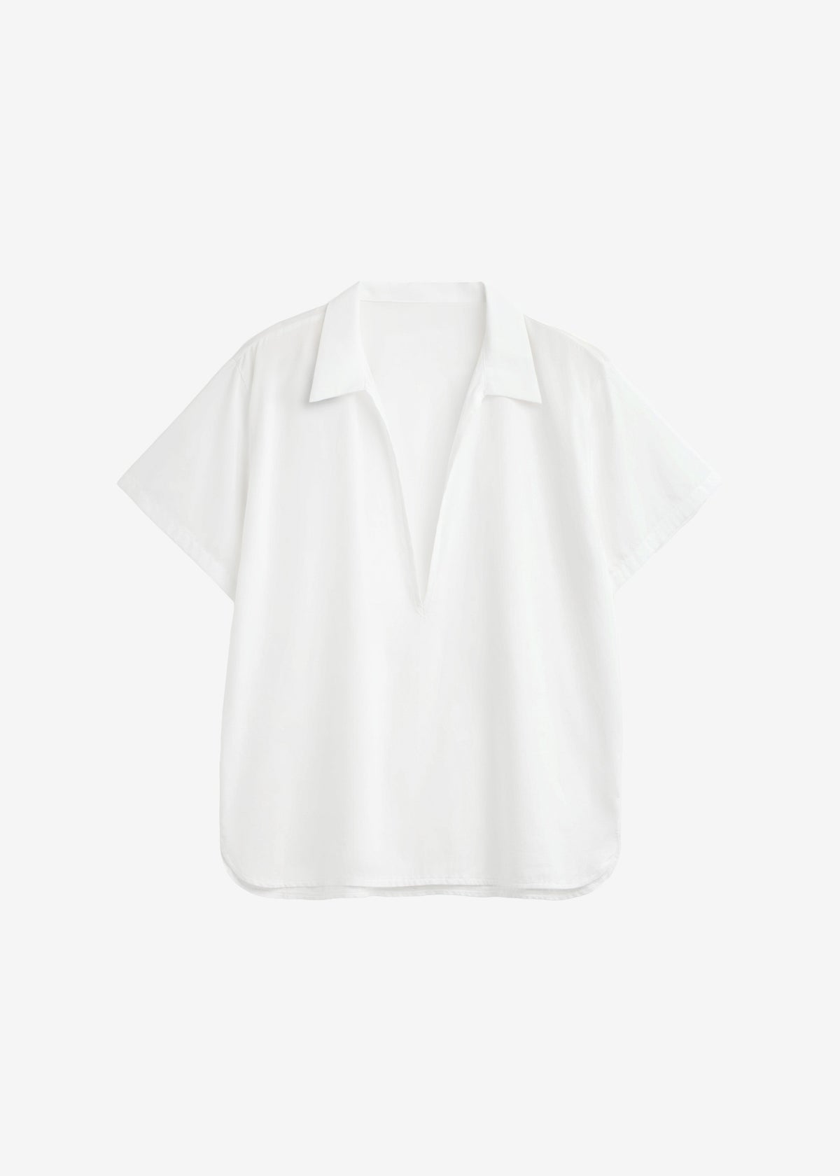 Izella Deep V Neck Shirt - White β view 6 of 6