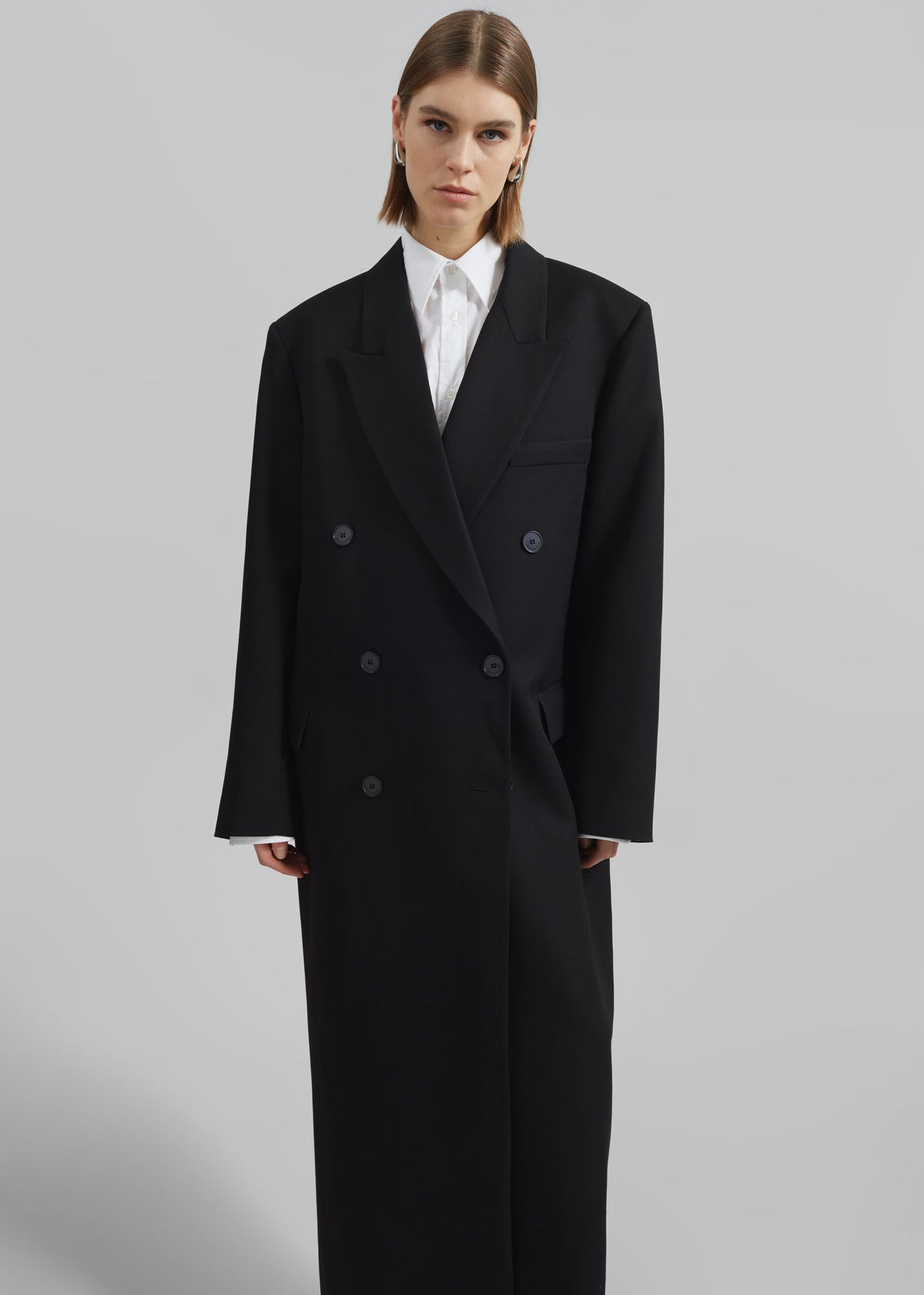 Jane Long Coat - Black β view 5 of 7