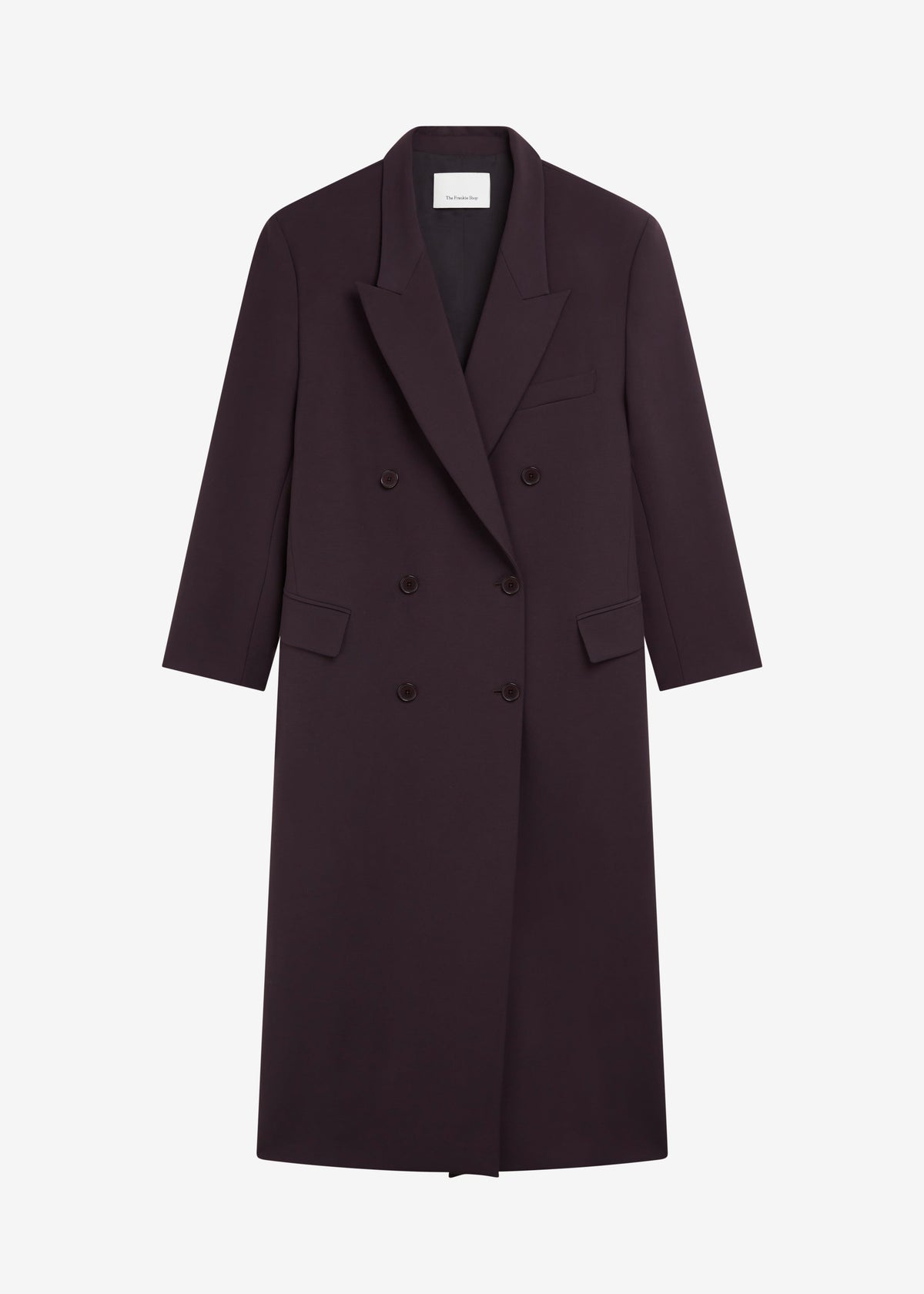 Jane Long Coat - Dark Plum β view 10 of 10