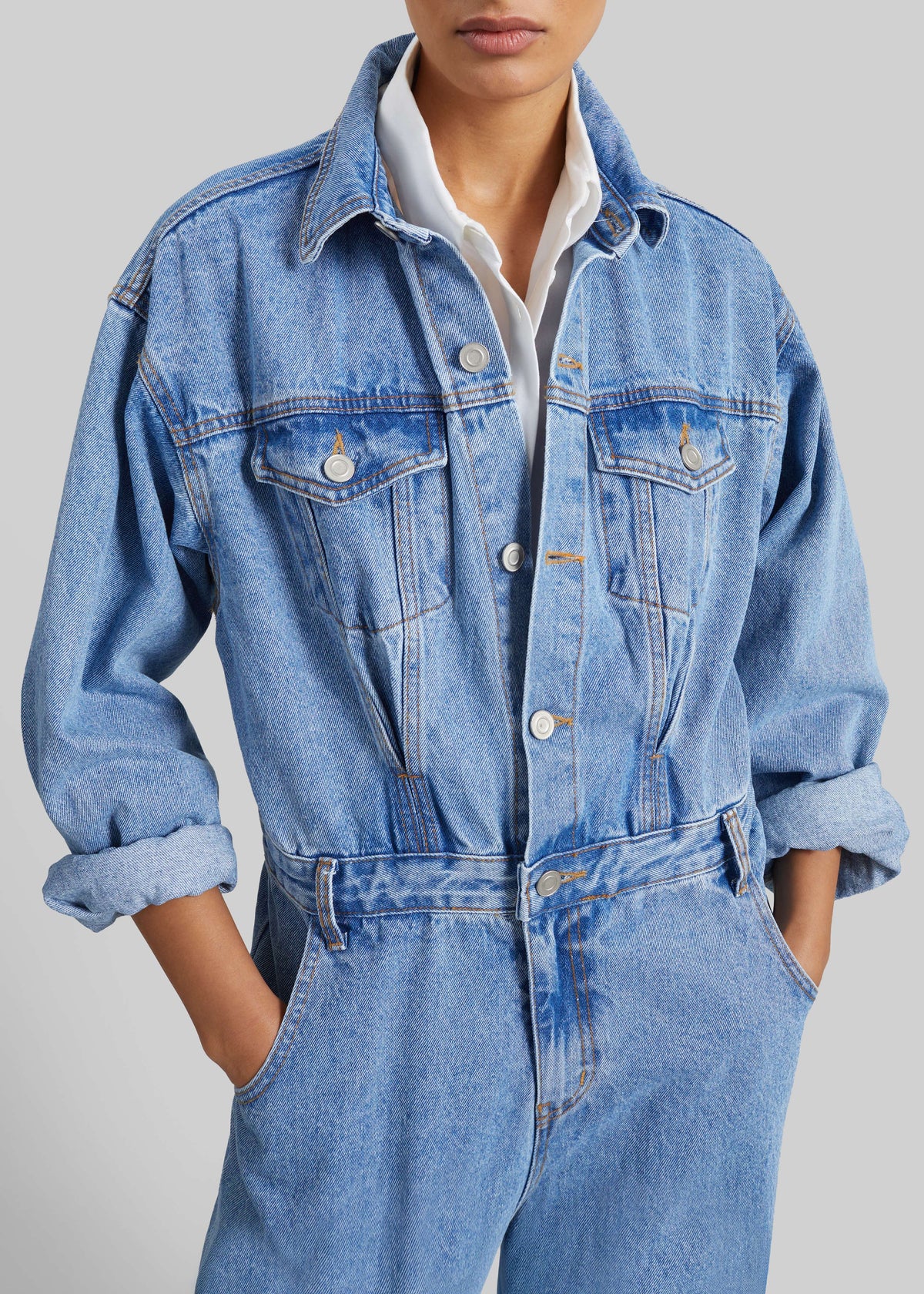 Jas Denim Jumpsuit - Dark Indigo β view 4 of 7