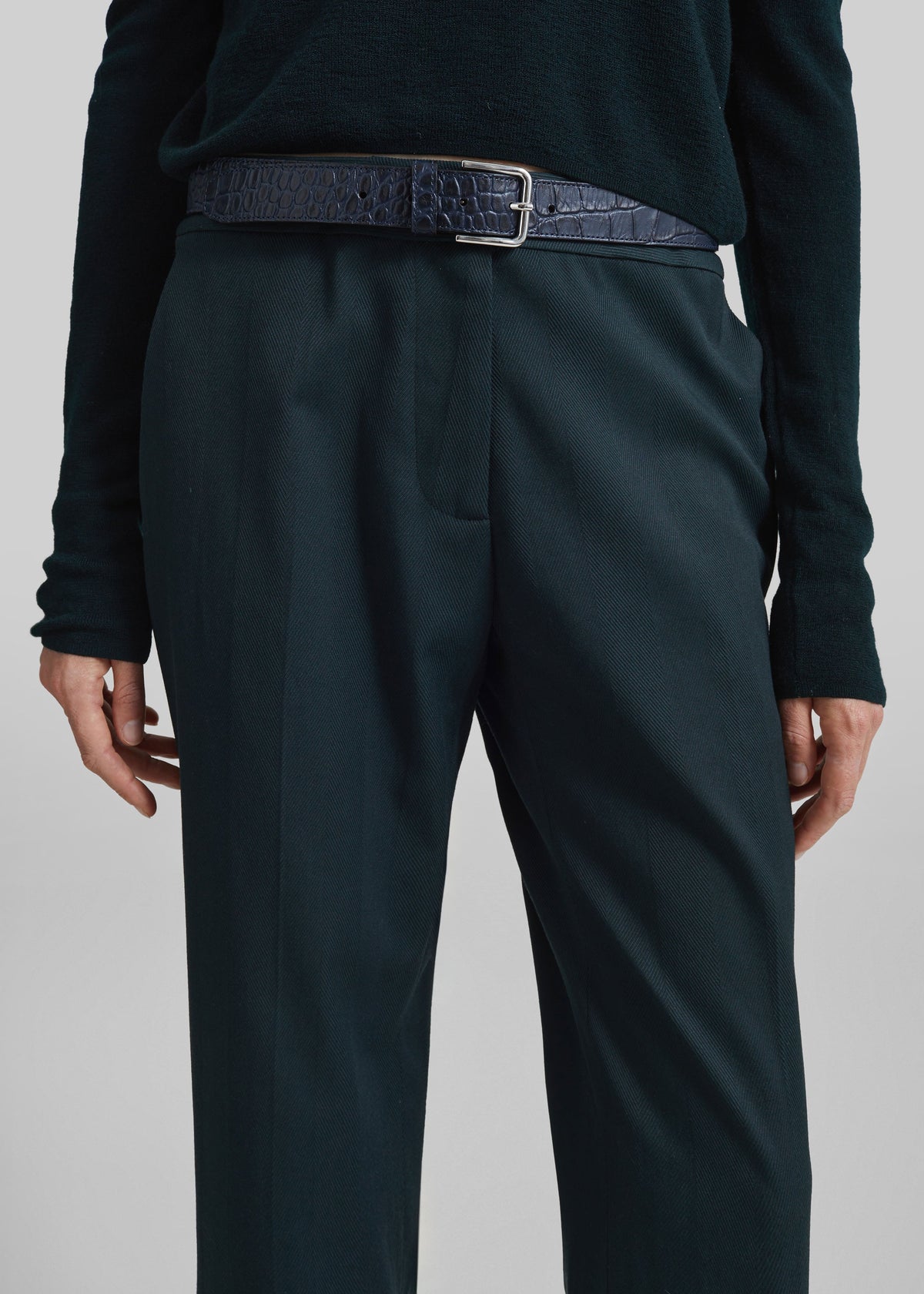 Jet Slim Tailored Trousers - Bottle Green β view 3 of 7