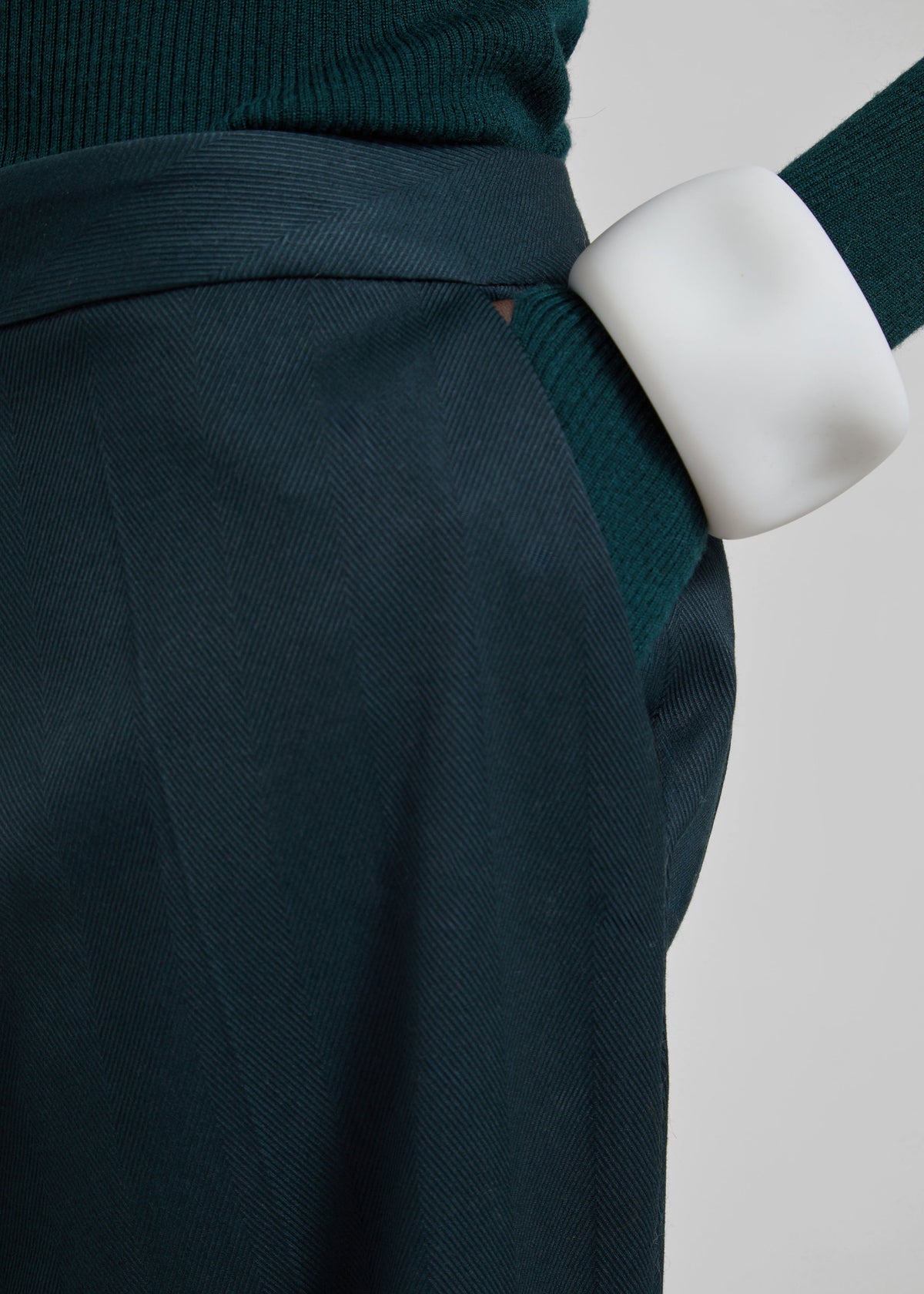 Jet Slim Tailored Trousers - Bottle Green β view 5 of 7
