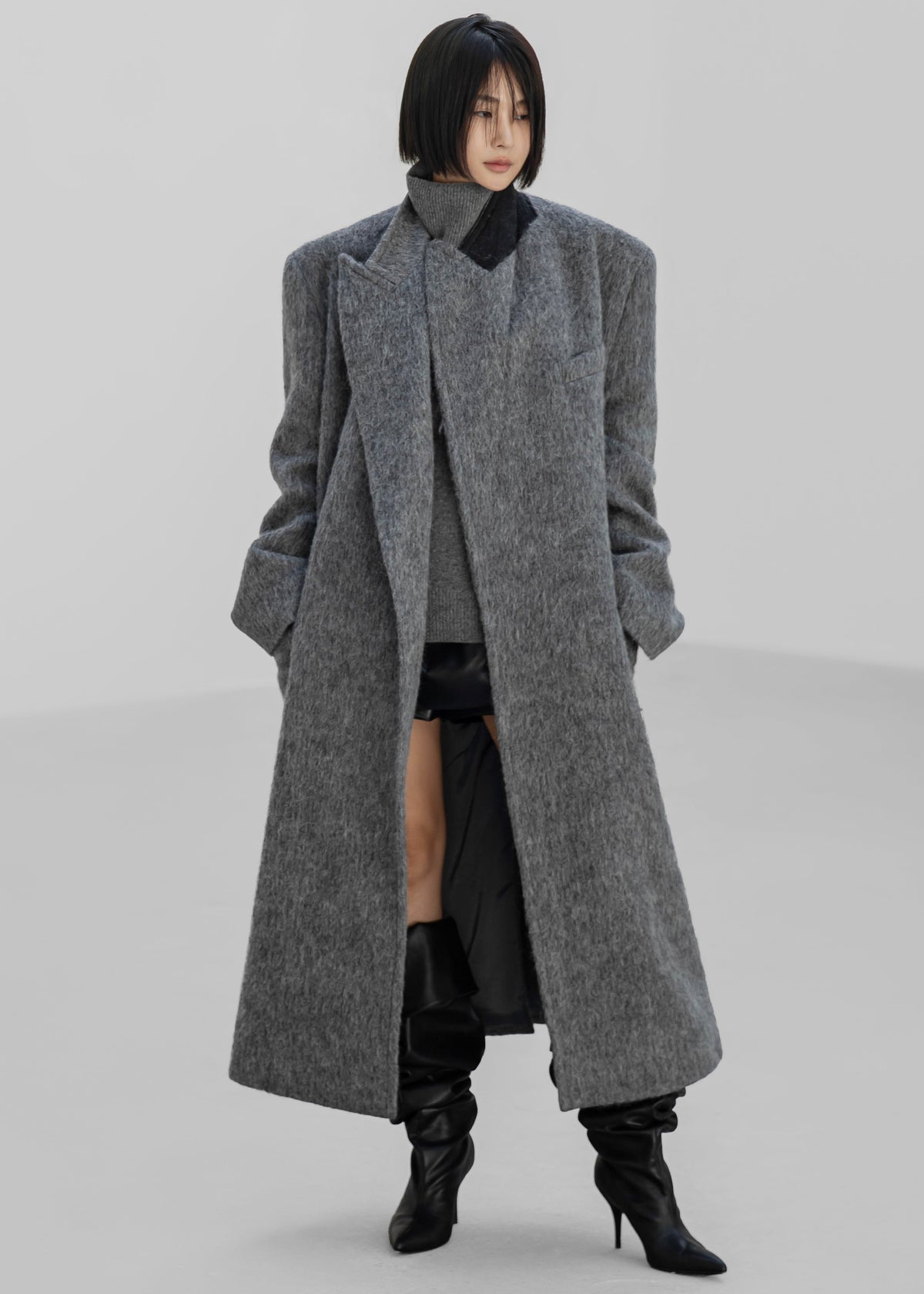 John Oversized Coat - Grey β view 4 of 8