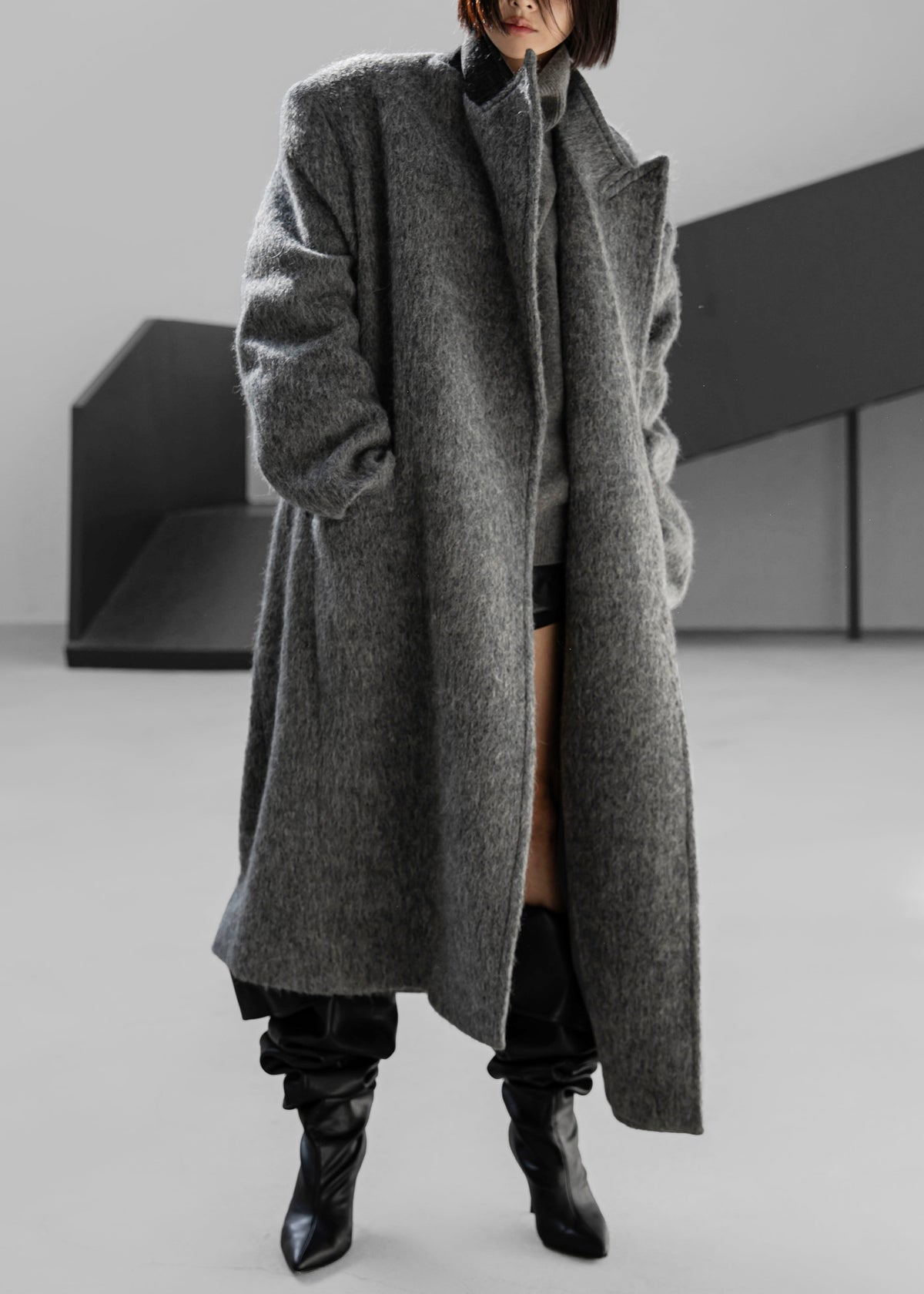 John Oversized Coat - Grey β view 7 of 8