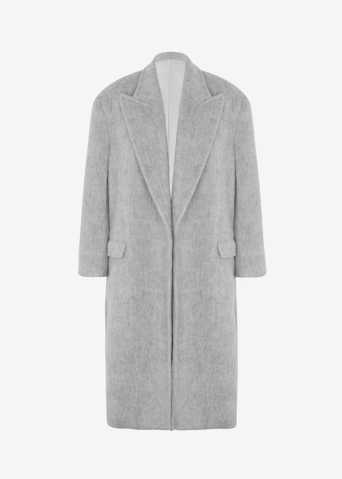 John Oversized Coat - Light Grey β view 12 of 12