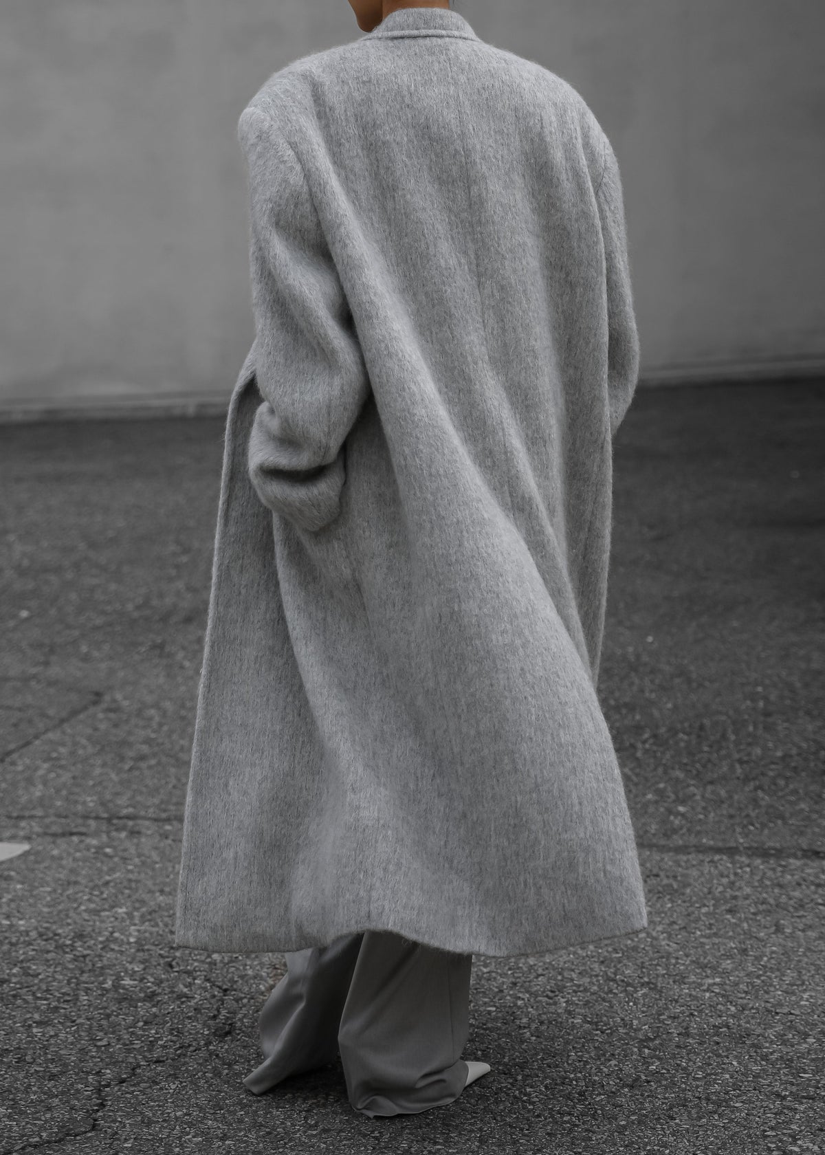 John Oversized Coat - Light Grey β view 11 of 12