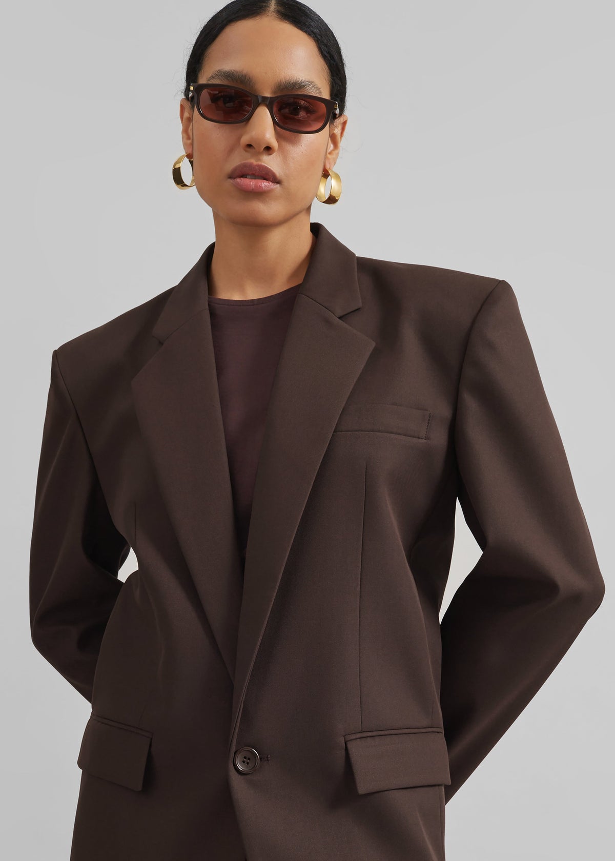 Jun Blazer - Brown β view 3 of 8