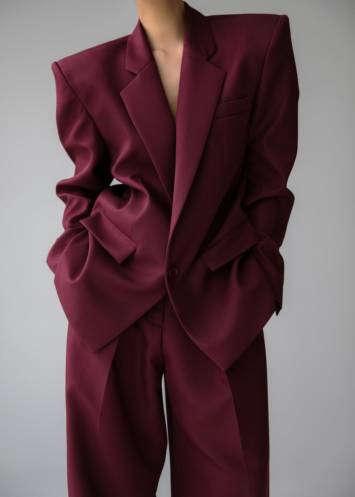 Jun Blazer - Burgundy β view 11 of 20