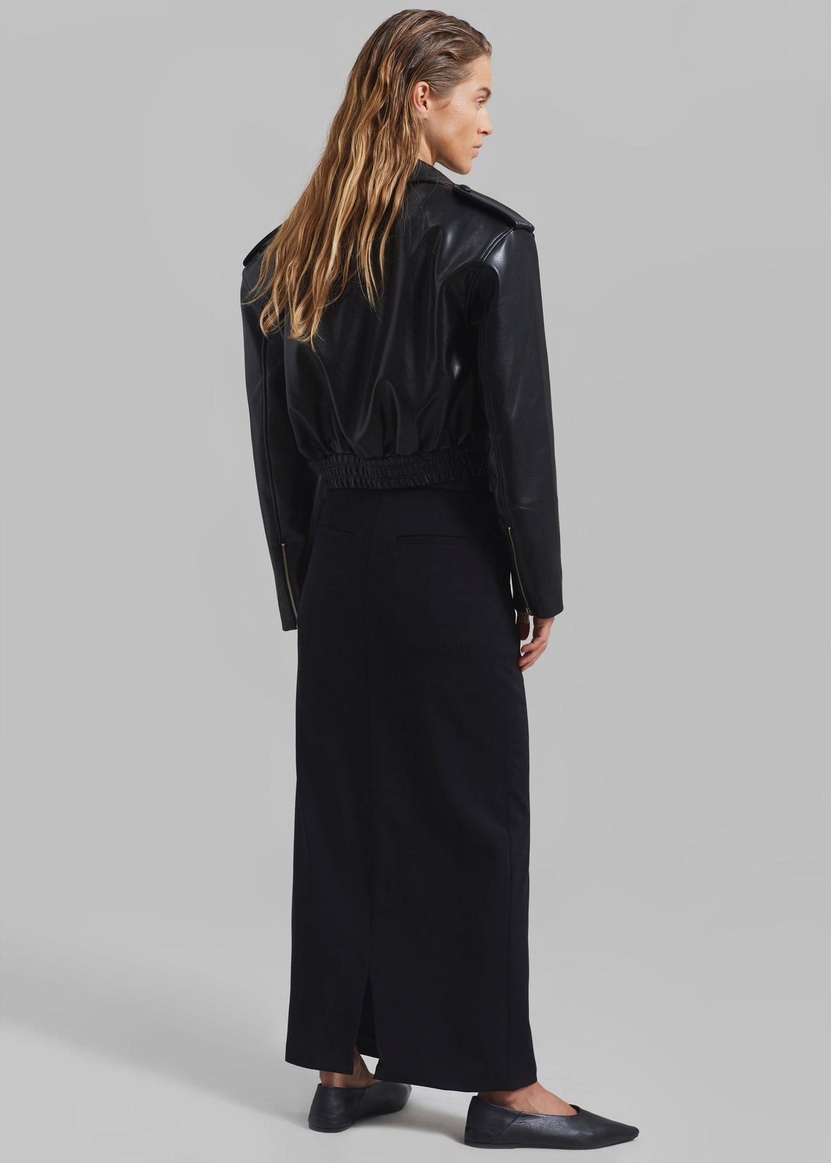 Kaia Cropped Bomber - Black β view 9 of 10