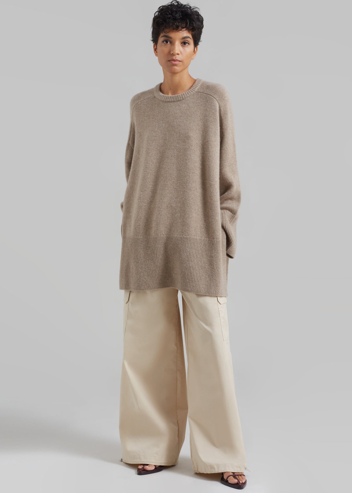 Kairon Cashmere Crewneck Sweater - Beige β view 2 of 12