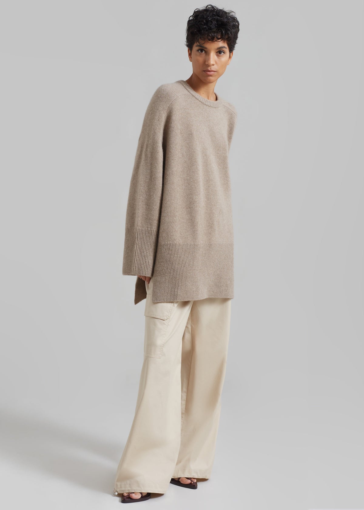 Kairon Cashmere Crewneck Sweater - Beige β view 8 of 12