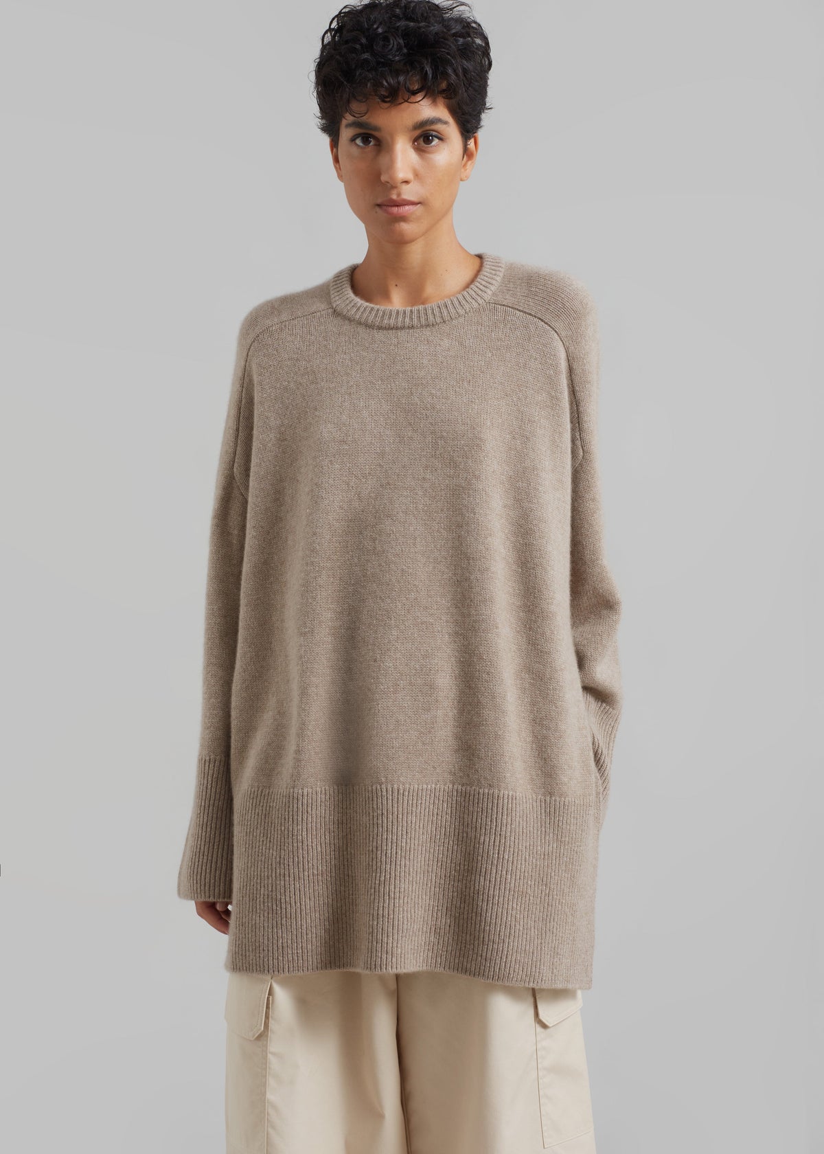 Kairon Cashmere Crewneck Sweater - Beige β view 5 of 12