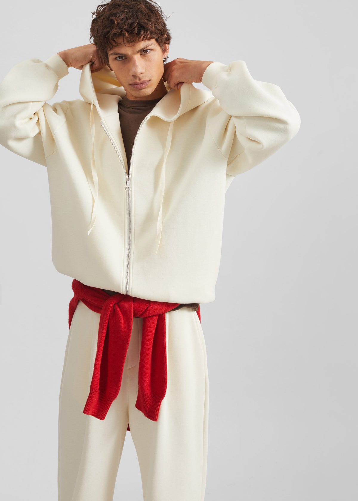 Kallmyr Zip-Up Hoodie - Ivory β view 1 of 8