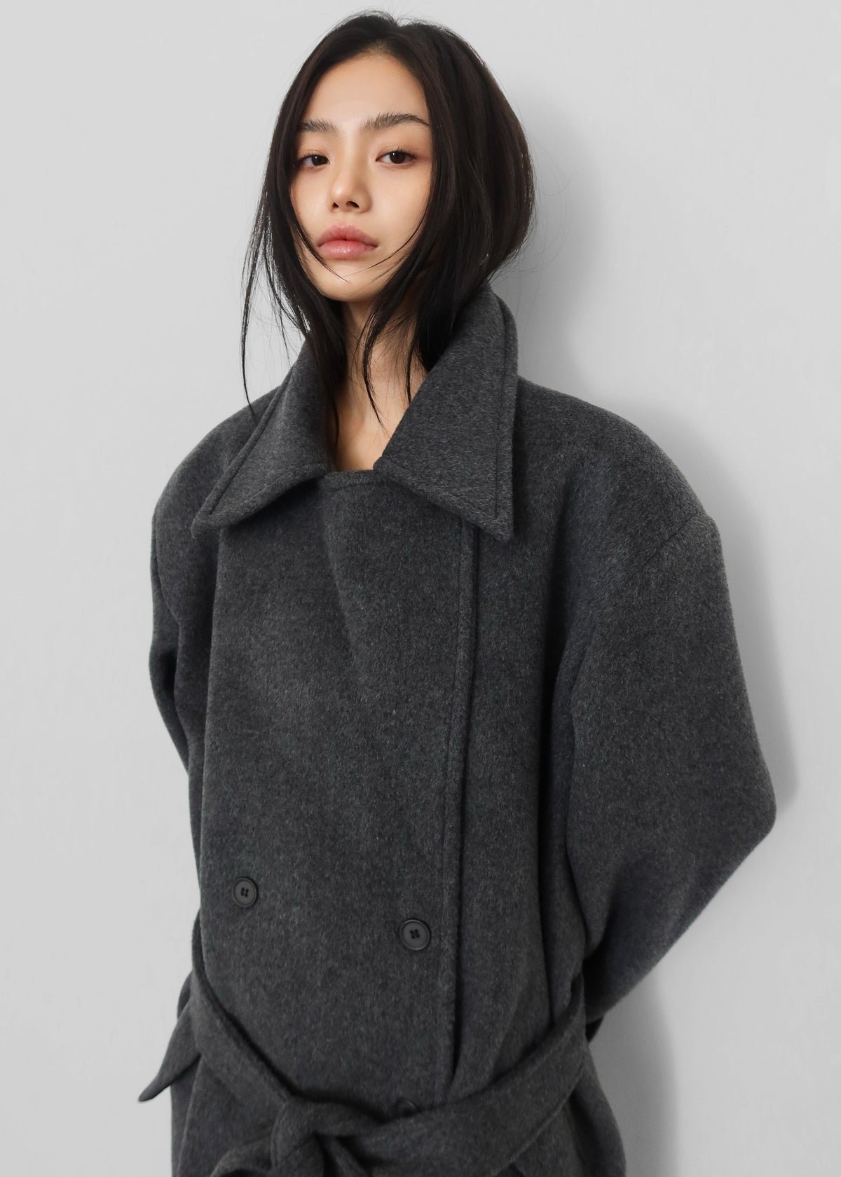 Kalmar Wool Peacoat - Grey β view 2 of 6