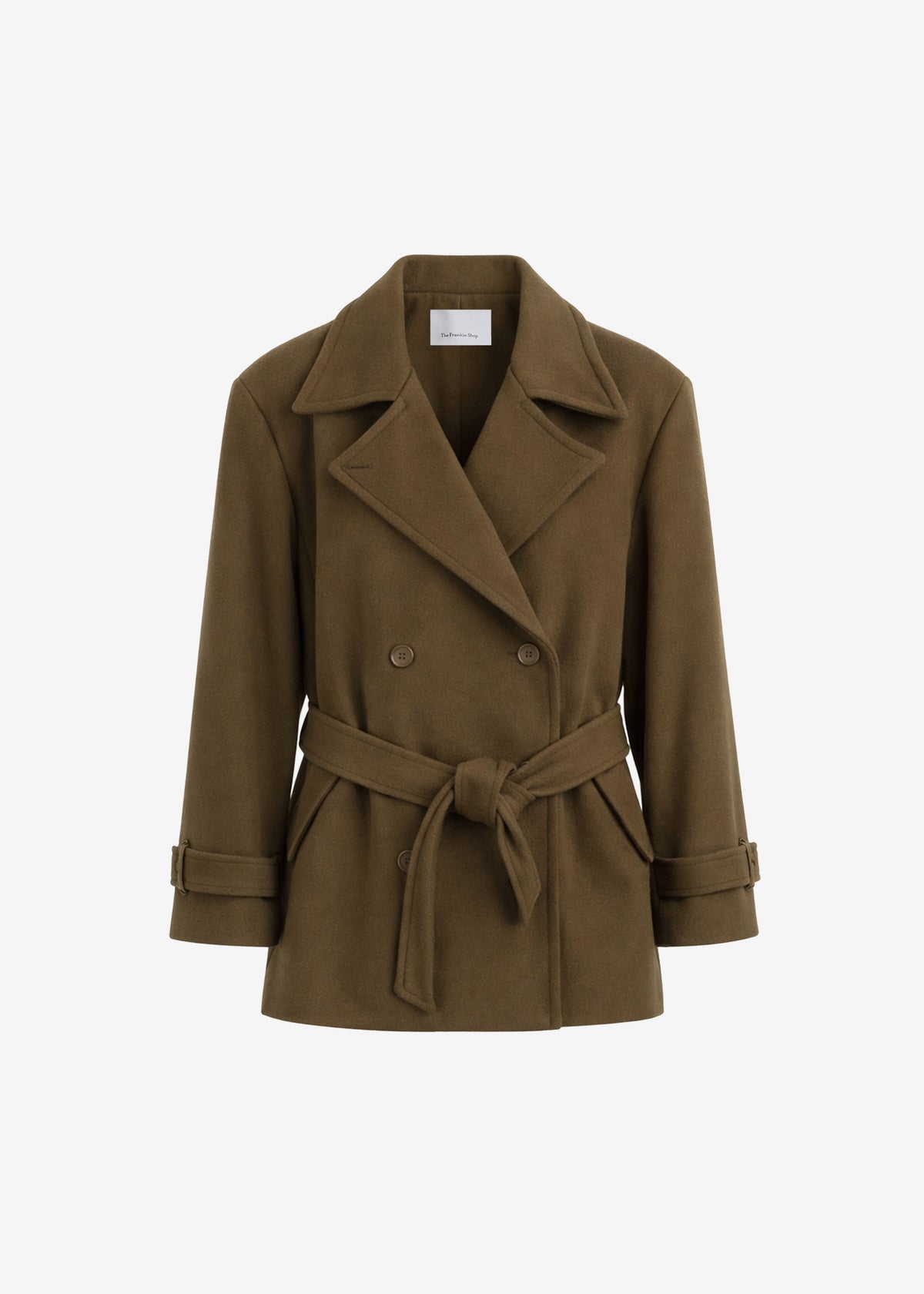 Kalmar Wool Peacoat - Pale Olive β view 7 of 7