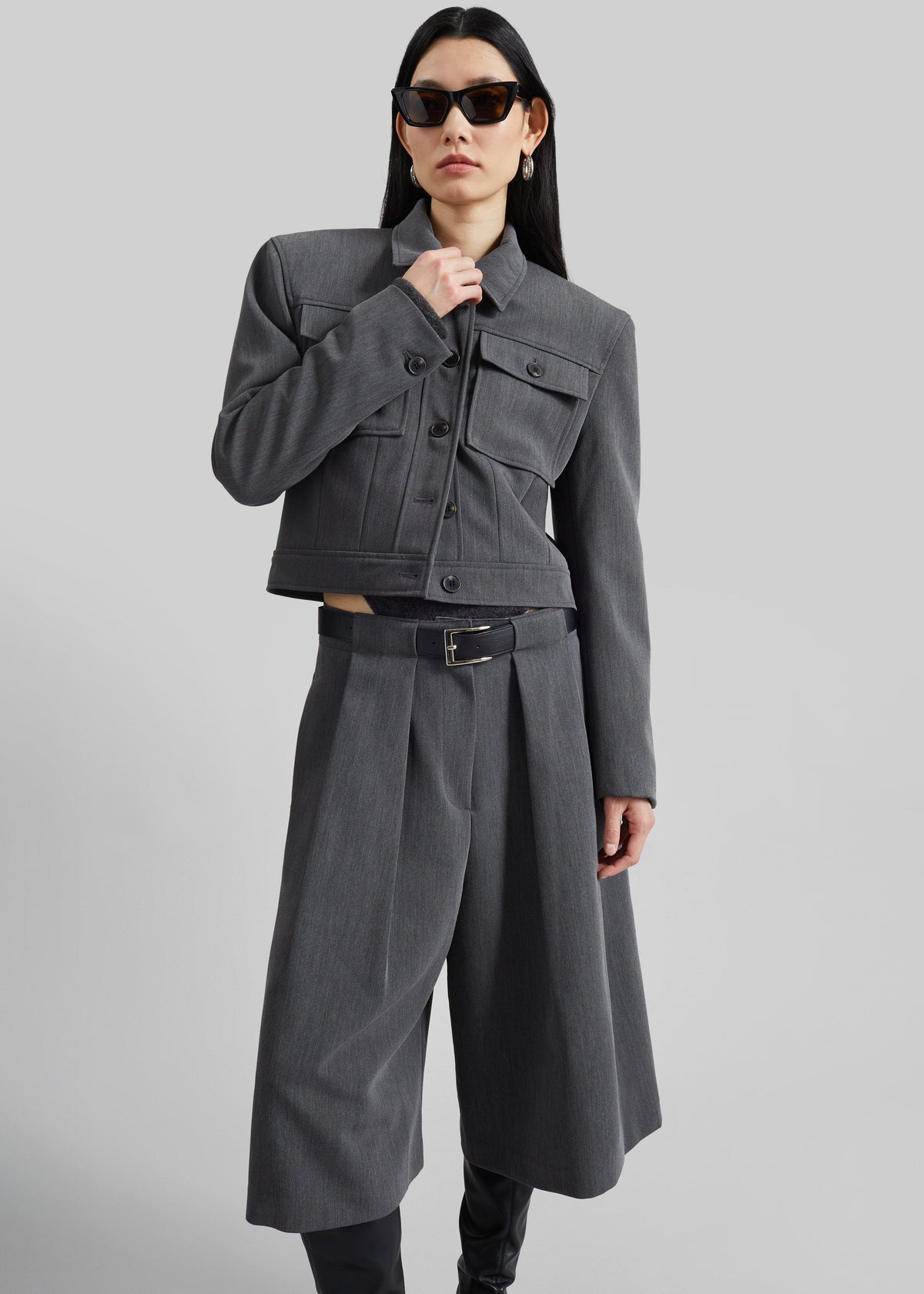 Kalvo Boxy Jacket - Dark Grey β view 7 of 9