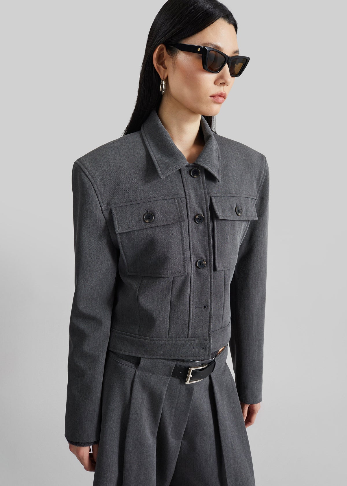 Kalvo Boxy Jacket - Dark Grey β view 6 of 9