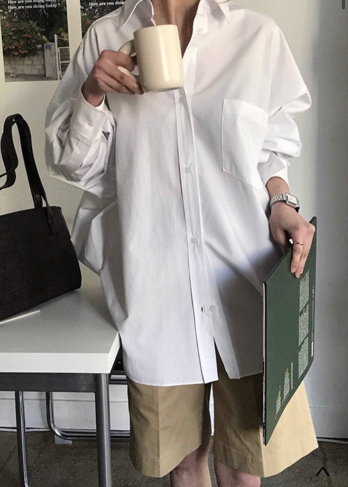 Kat Soft Oversized Shirt - White β view 7 of 14