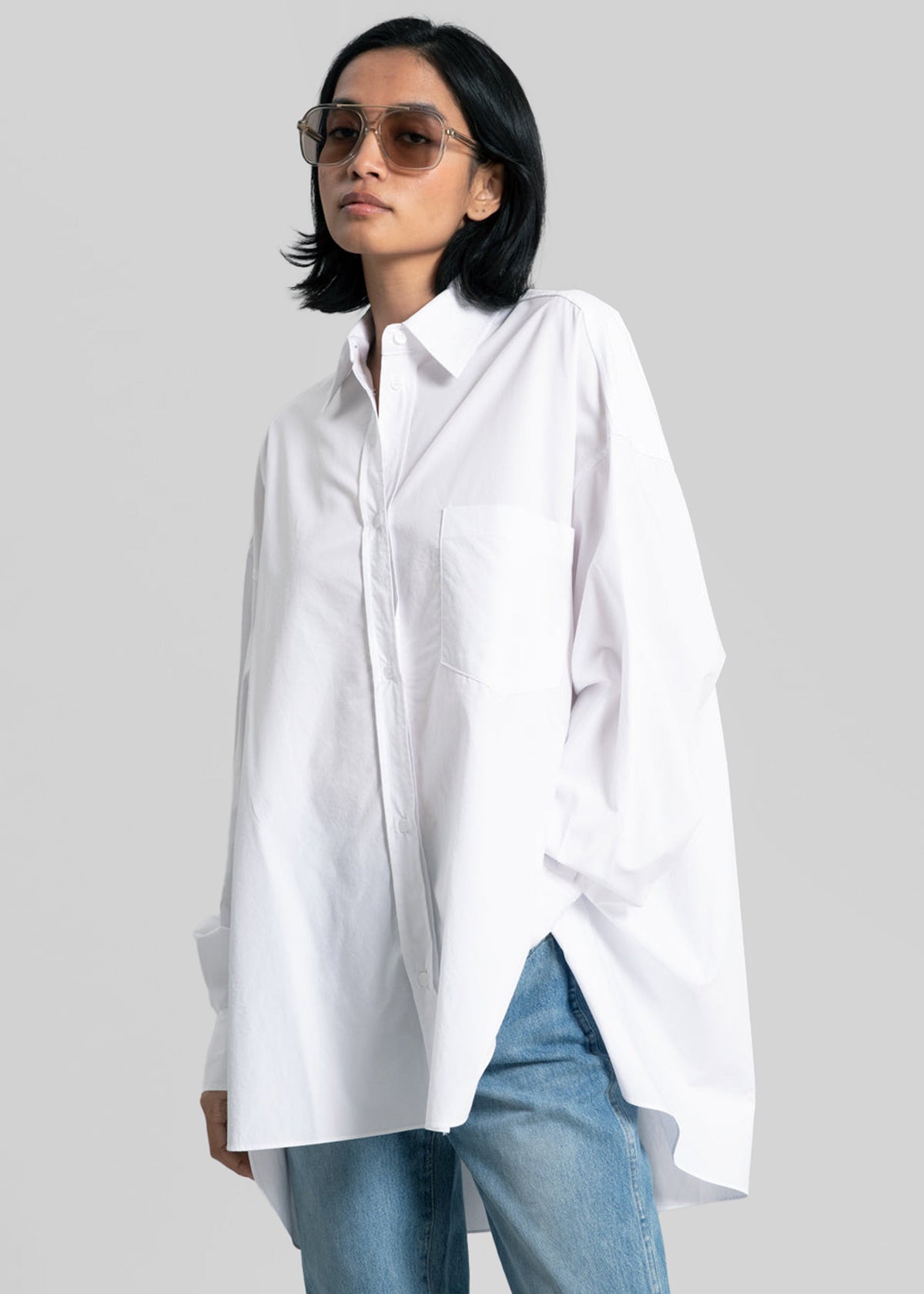 Kat Soft Oversized Shirt - White β view 6 of 14