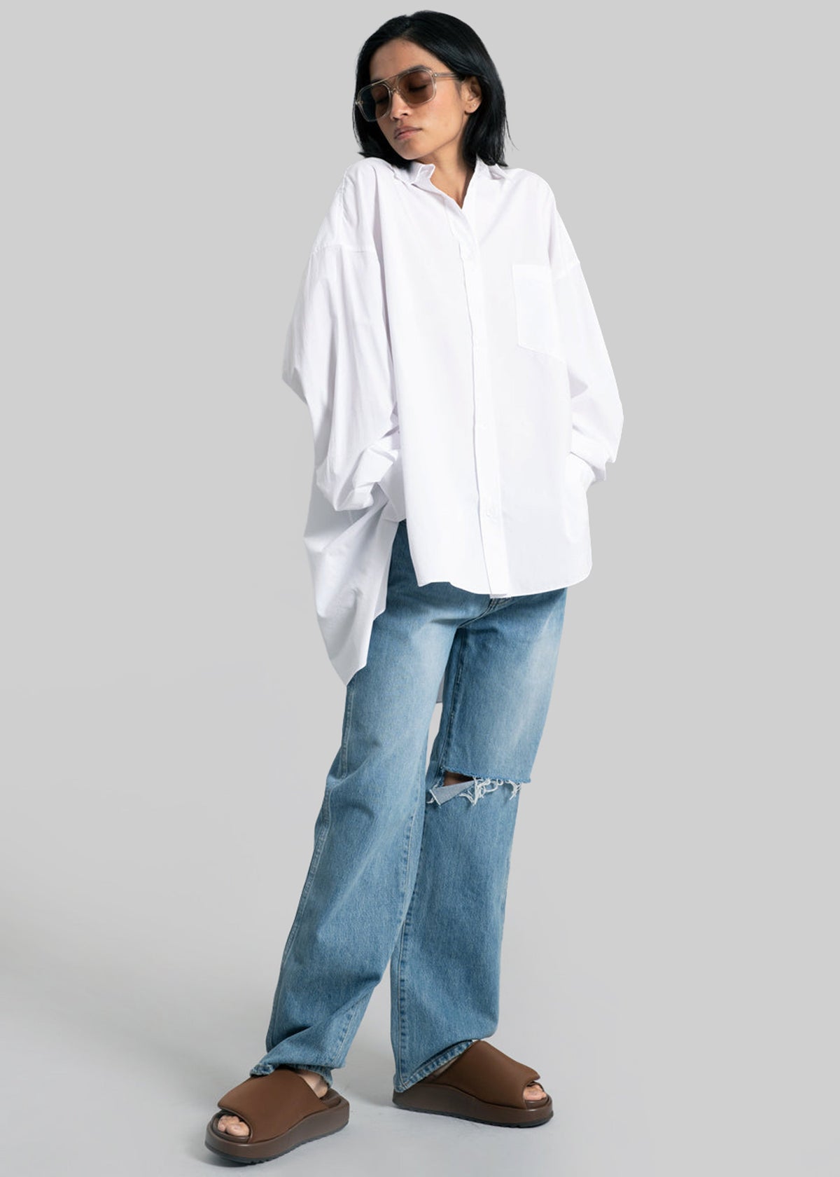 Kat Soft Oversized Shirt - White β view 10 of 14