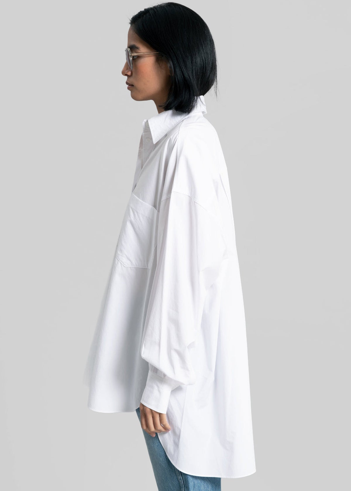 Kat Soft Oversized Shirt - White β view 9 of 14