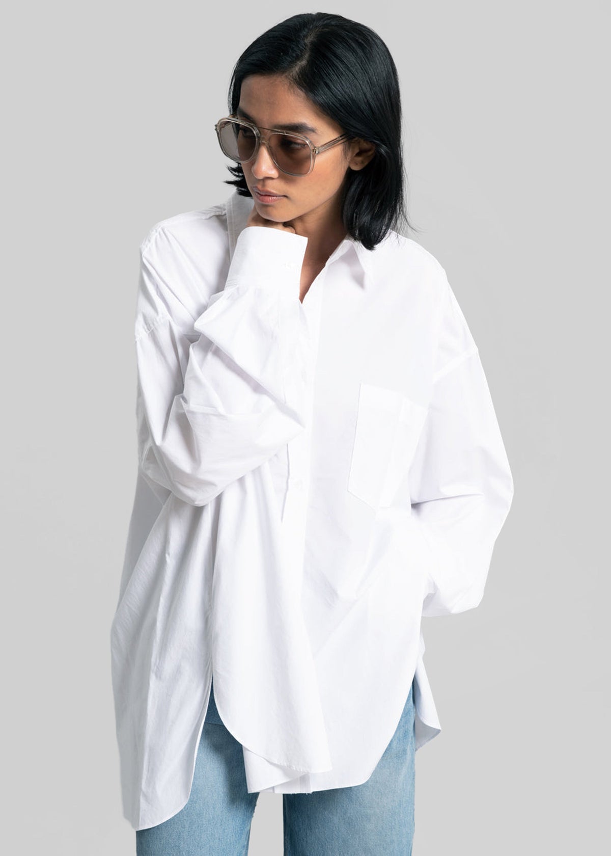 Kat Soft Oversized Shirt - White β view 5 of 14