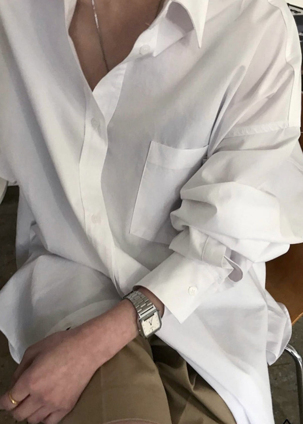 Kat Soft Oversized Shirt - White β view 8 of 14