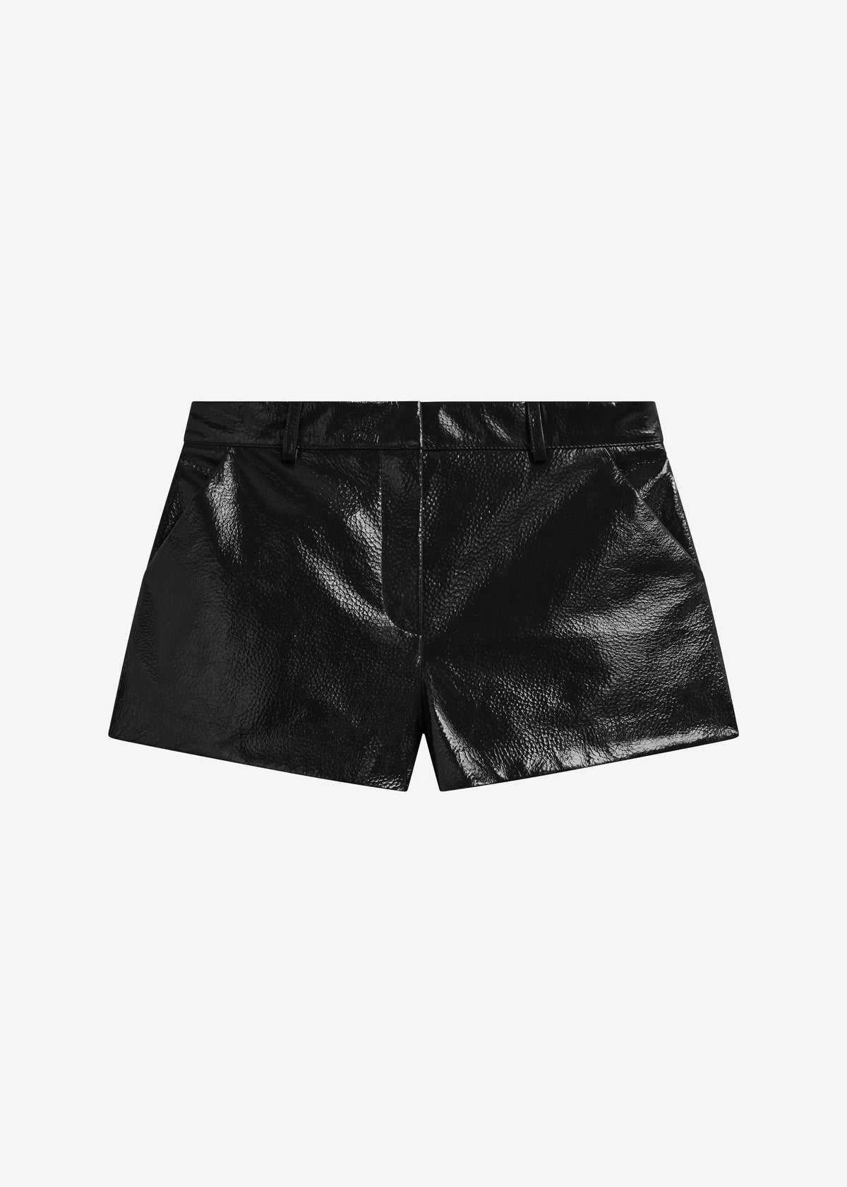 Kate Crackled Faux Leather Mini Shorts - Black β view 7 of 7