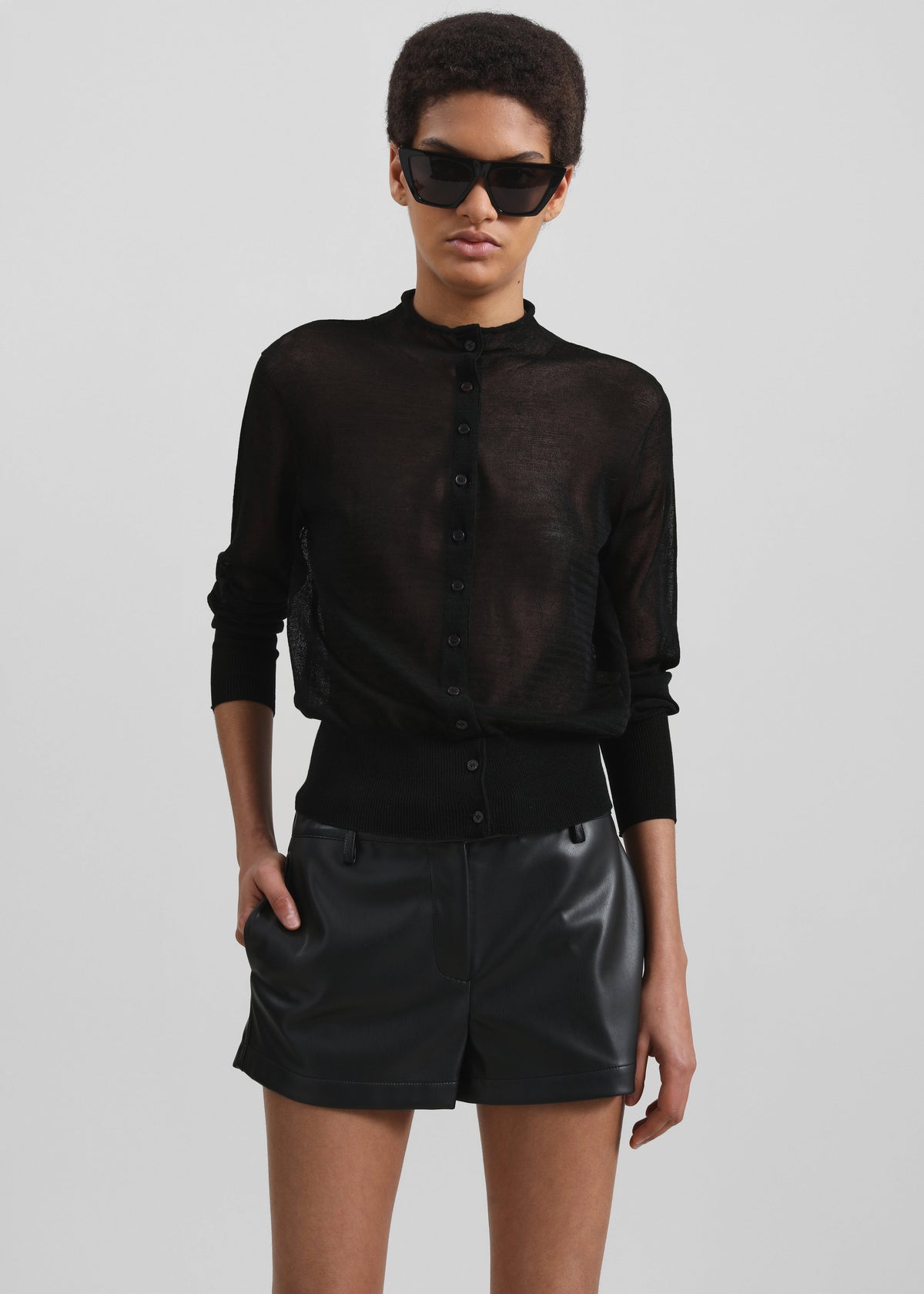 Kate Faux Leather Shorts - Black β view 11 of 13