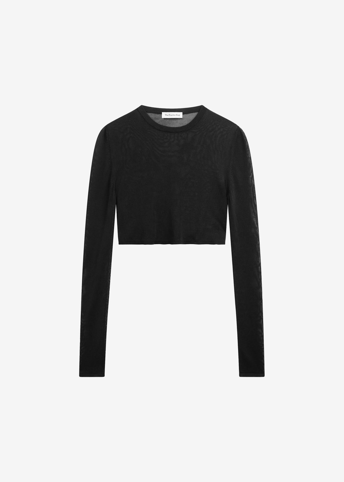 Kazel Cropped Thin Knit Top - Black β view 9 of 9