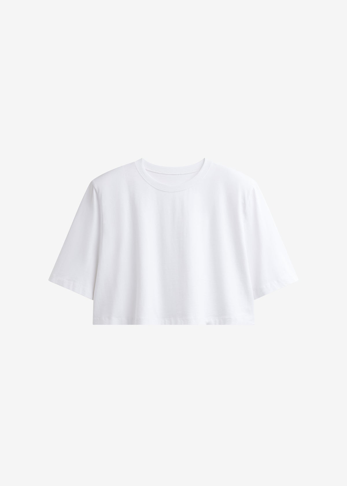 Kelan Padded Cropped Tee - White β view 7 of 7