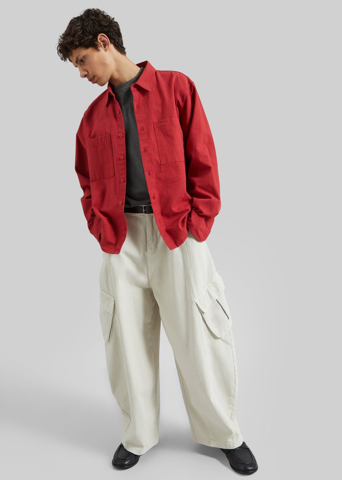 Keller Cotton Shirt - Red β view 4 of 7