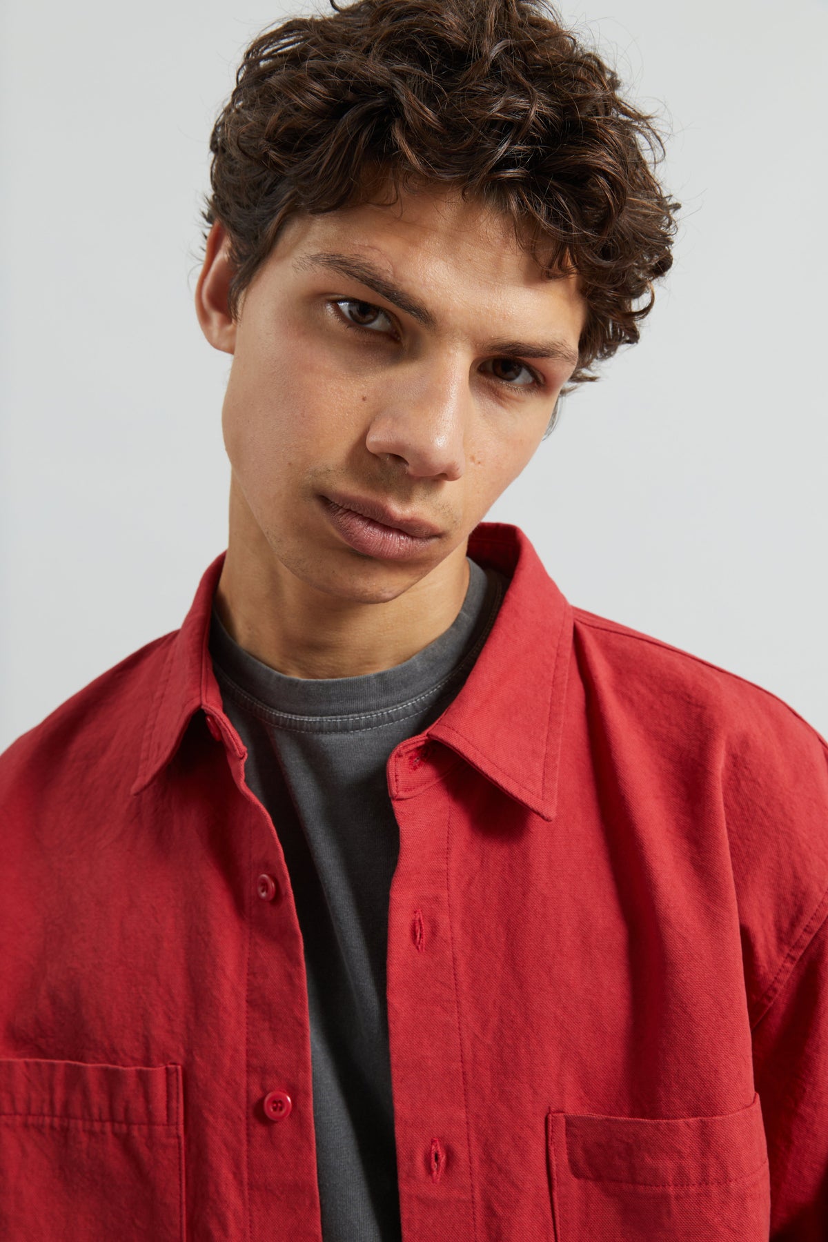 Keller Cotton Shirt - Red β view 2 of 7