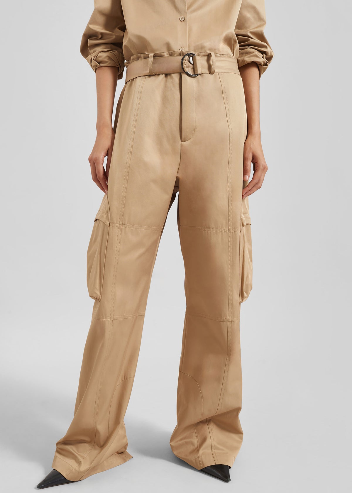 Kelly Cotton Cargo Pants - Camel β view 3 of 9