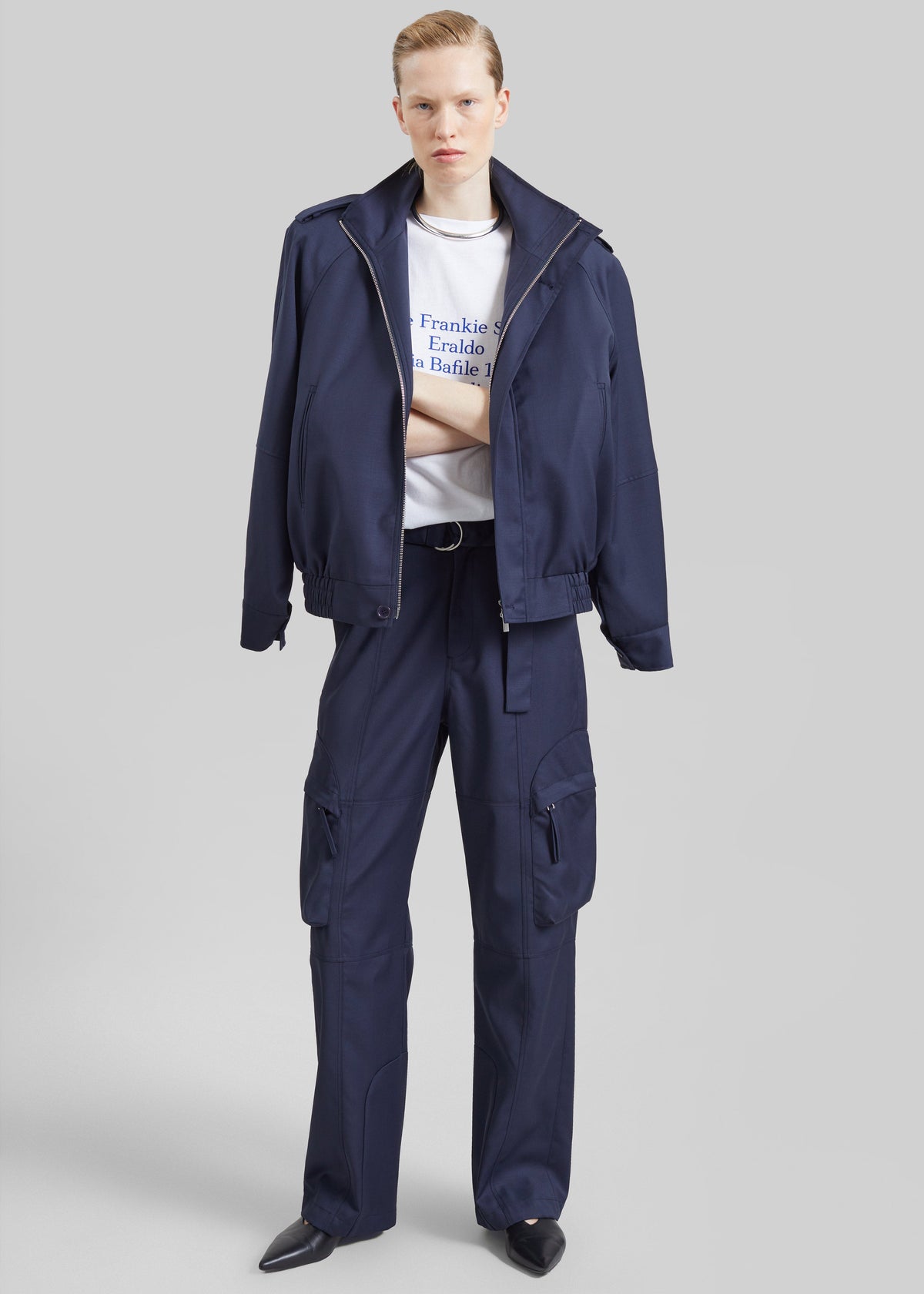 Kelly Padded Blouson - Navy β view 4 of 8