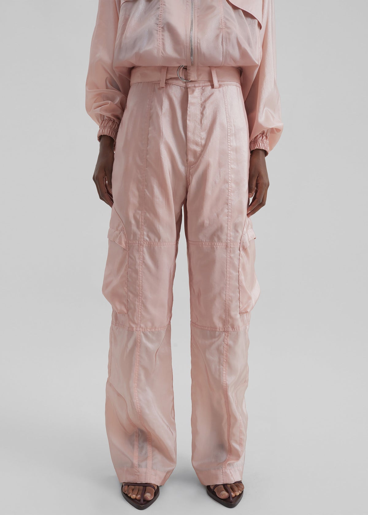 Kelly Sheer Cargo Pants - Pink β view 6 of 8