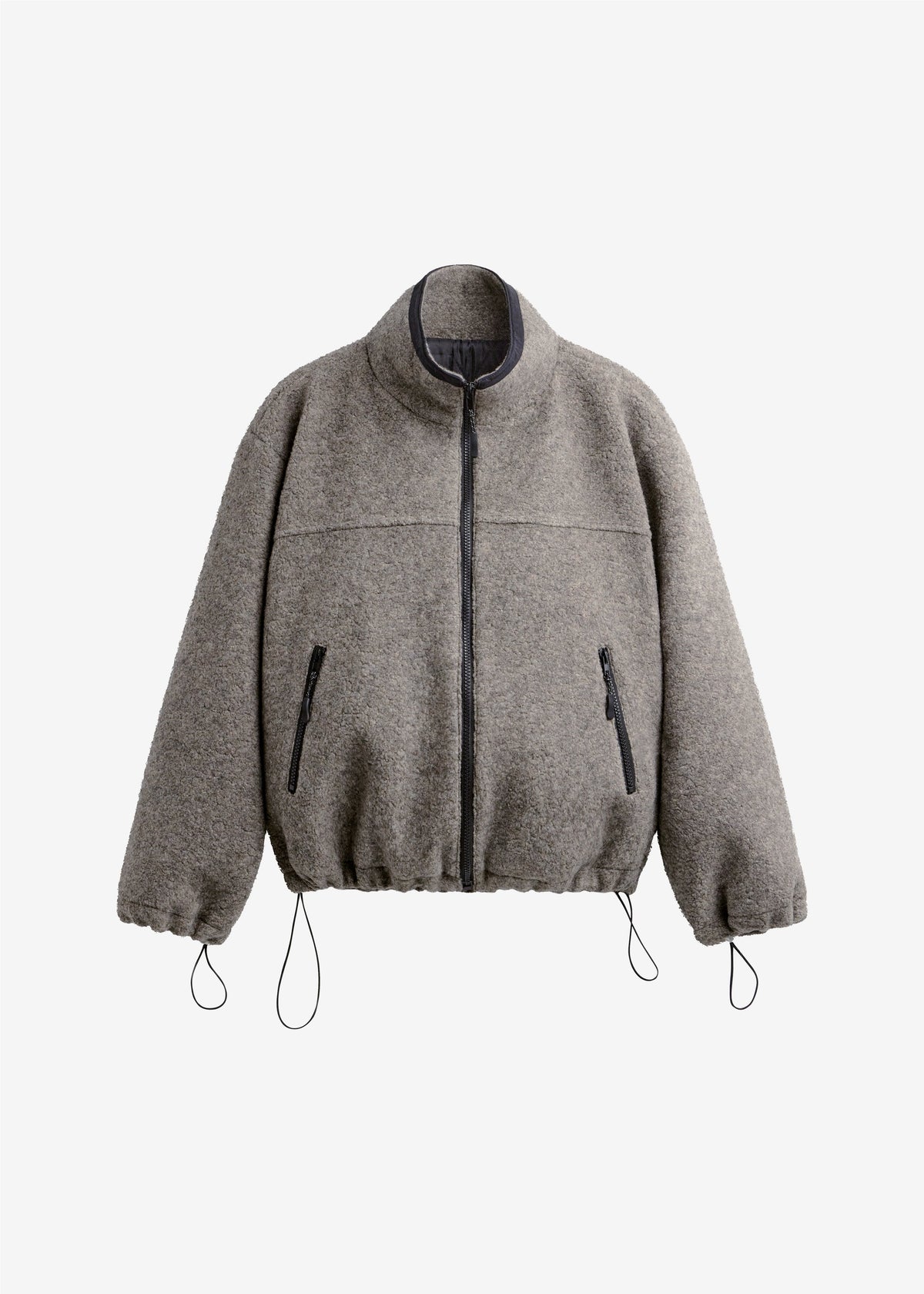 Kenei Fleece Zip Jacket - Greige Melange β view 8 of 8